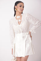 Blusa Charlotte panna|Colore:Panna