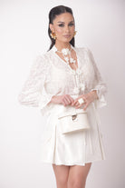 Blusa Charlotte panna|Colore:Panna