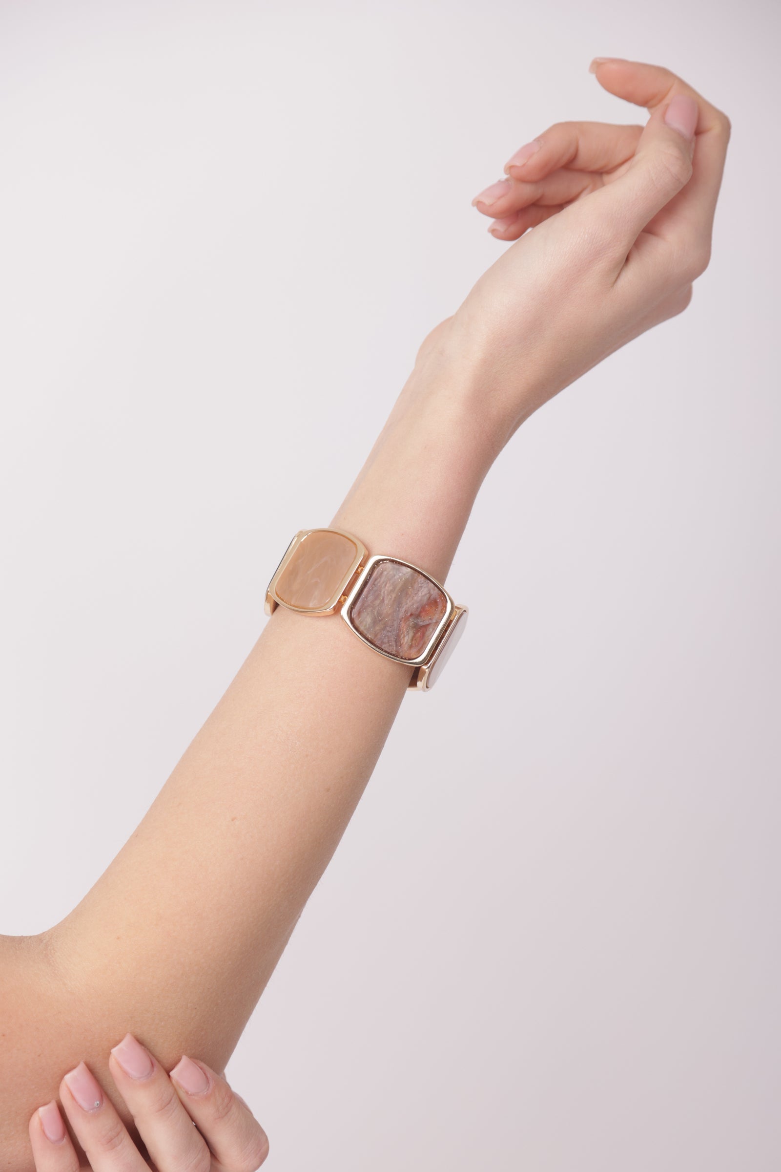 Bracciale Con Pietre beige|Colore:Beige