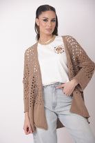 Cardigan Helda cacao|Colore:Cacao