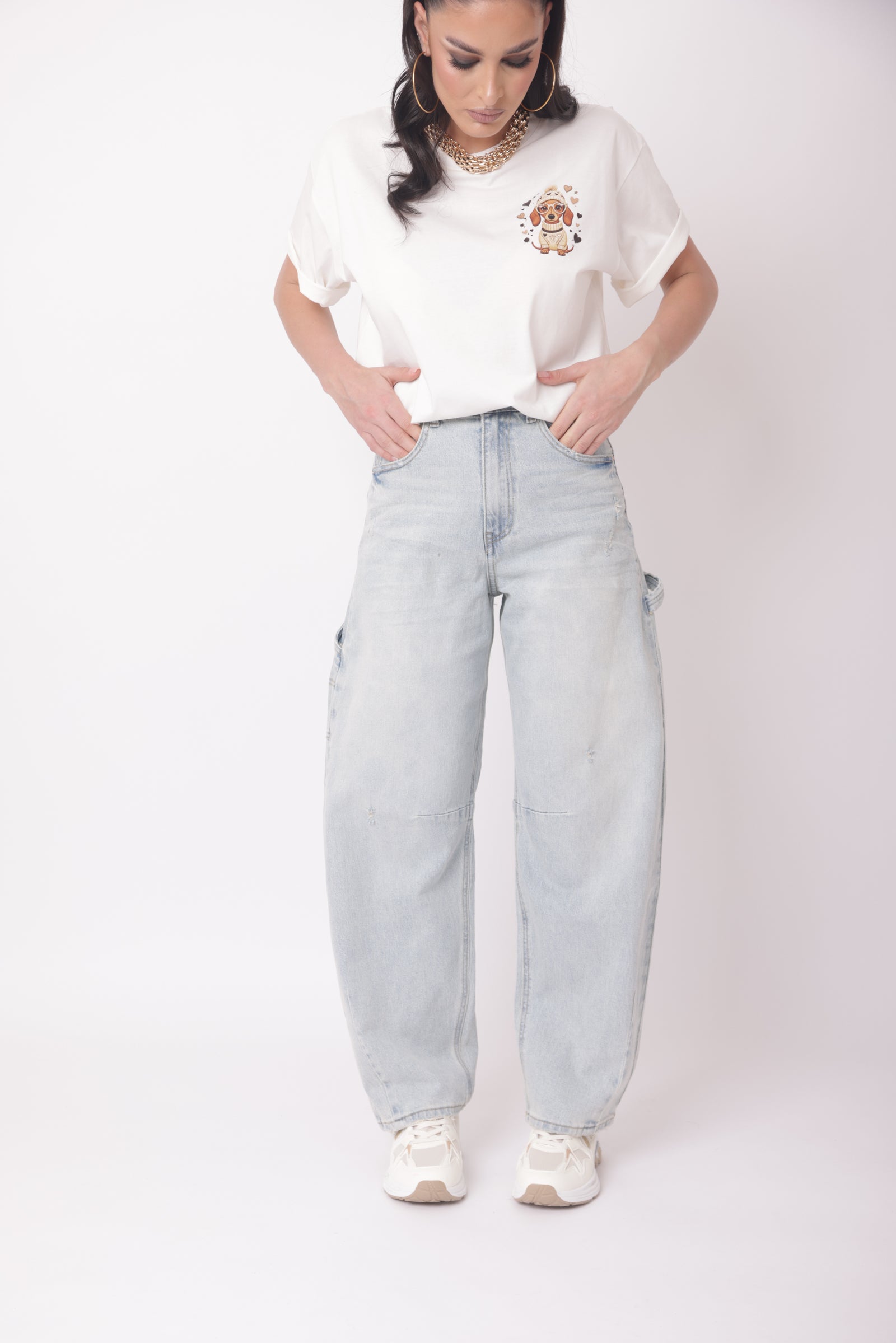 Jeans Barrio denim chiaro|Colore:Denim chiaro