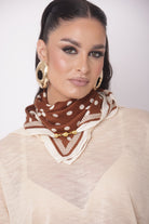 Foulard Pois cacao|Colore:Cacao