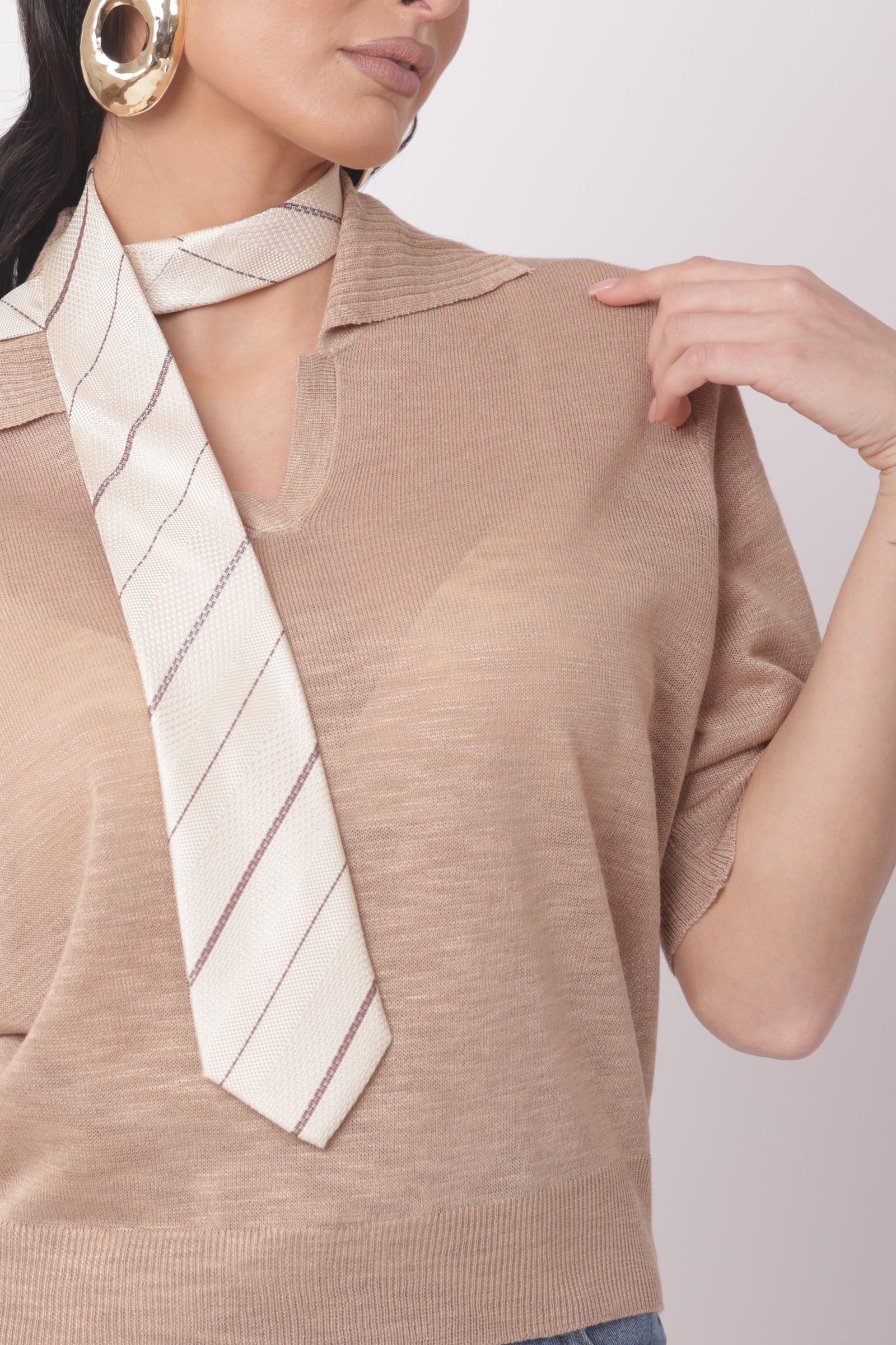 Cravatta Fantasy beige|Colore:Beige