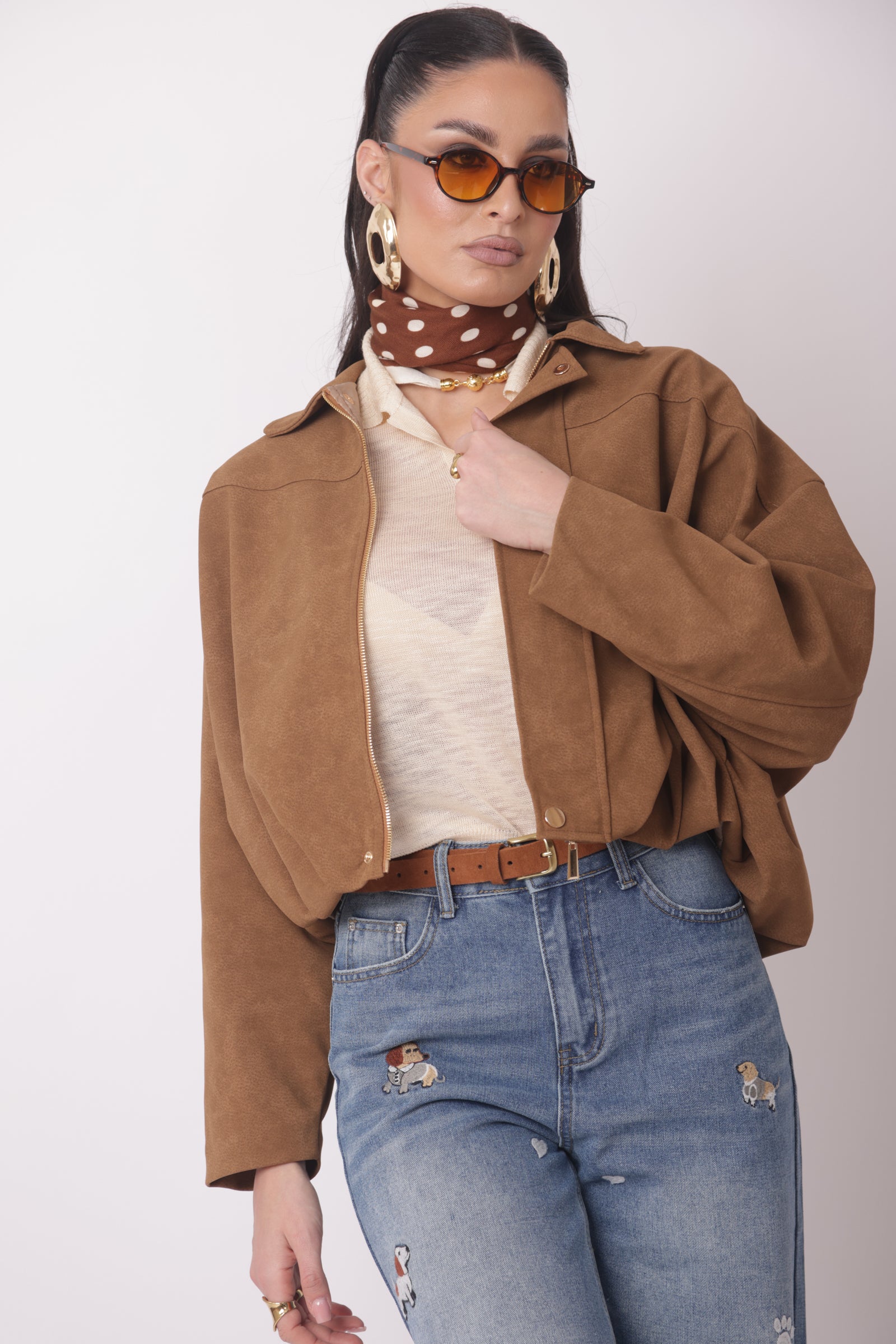 Giubbino Alicia tabacco|Colore:Tabacco