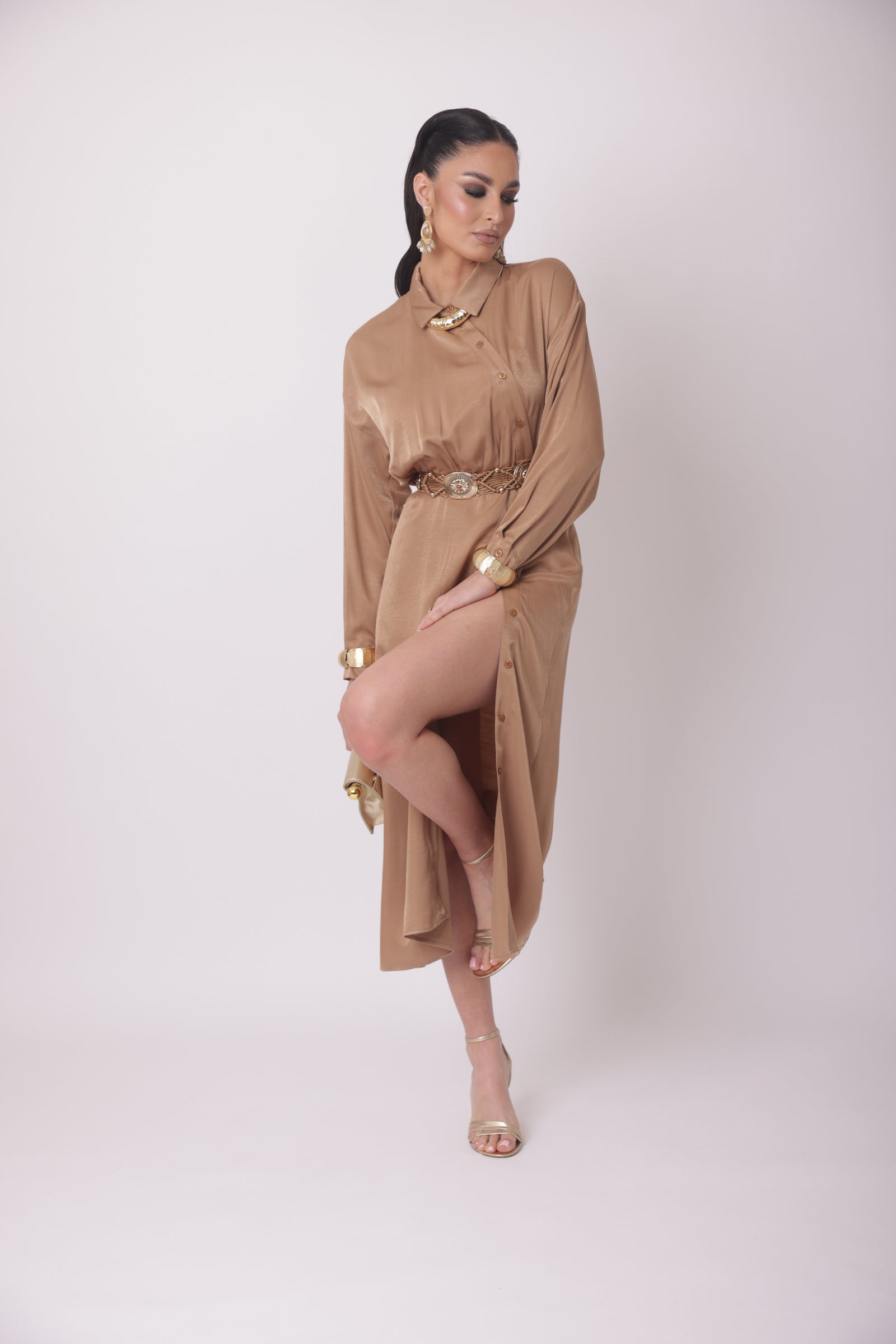 Abito Caramel cammello|Colore:Cammello