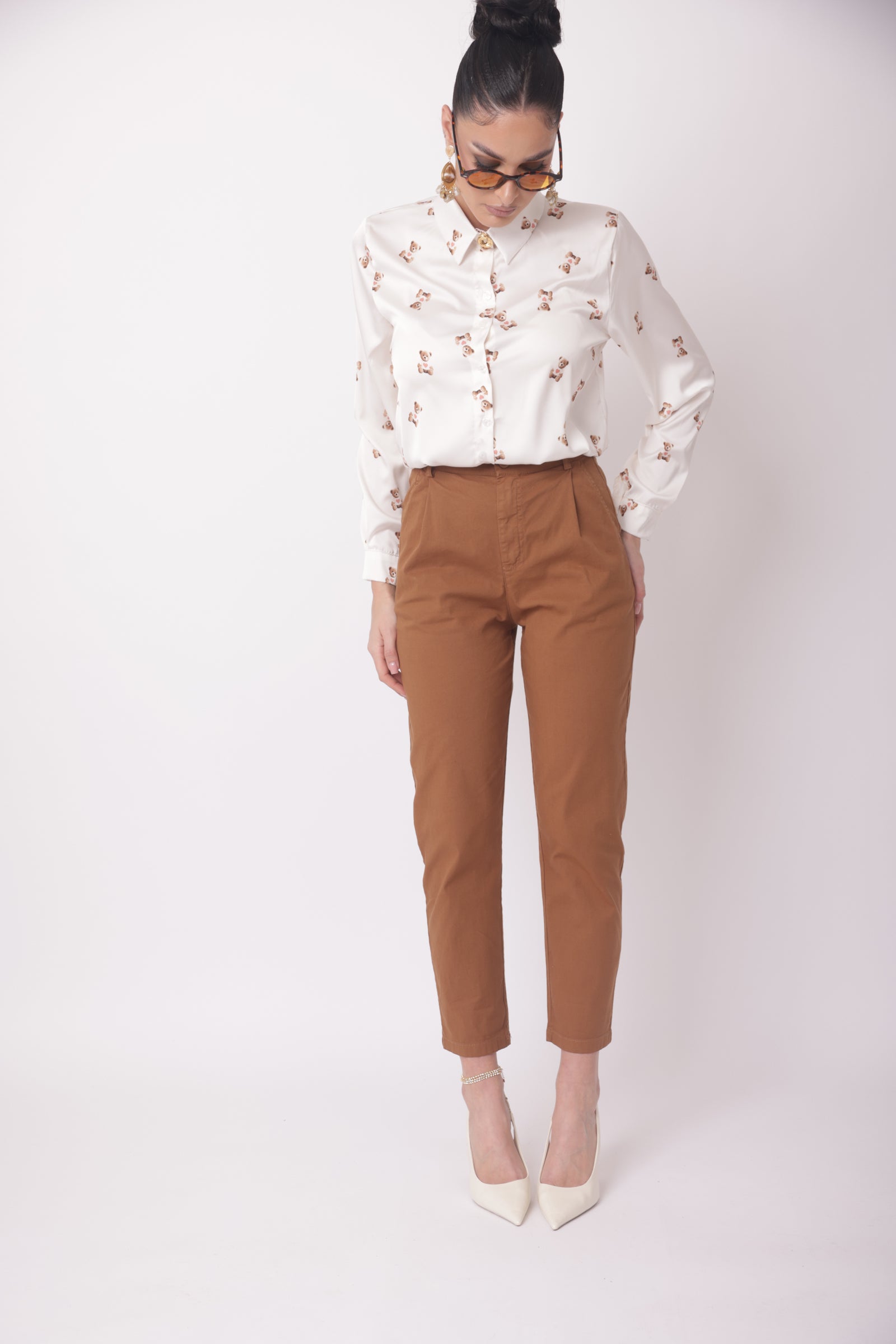 Pantalone Asia tabacco|Colore:Tabacco