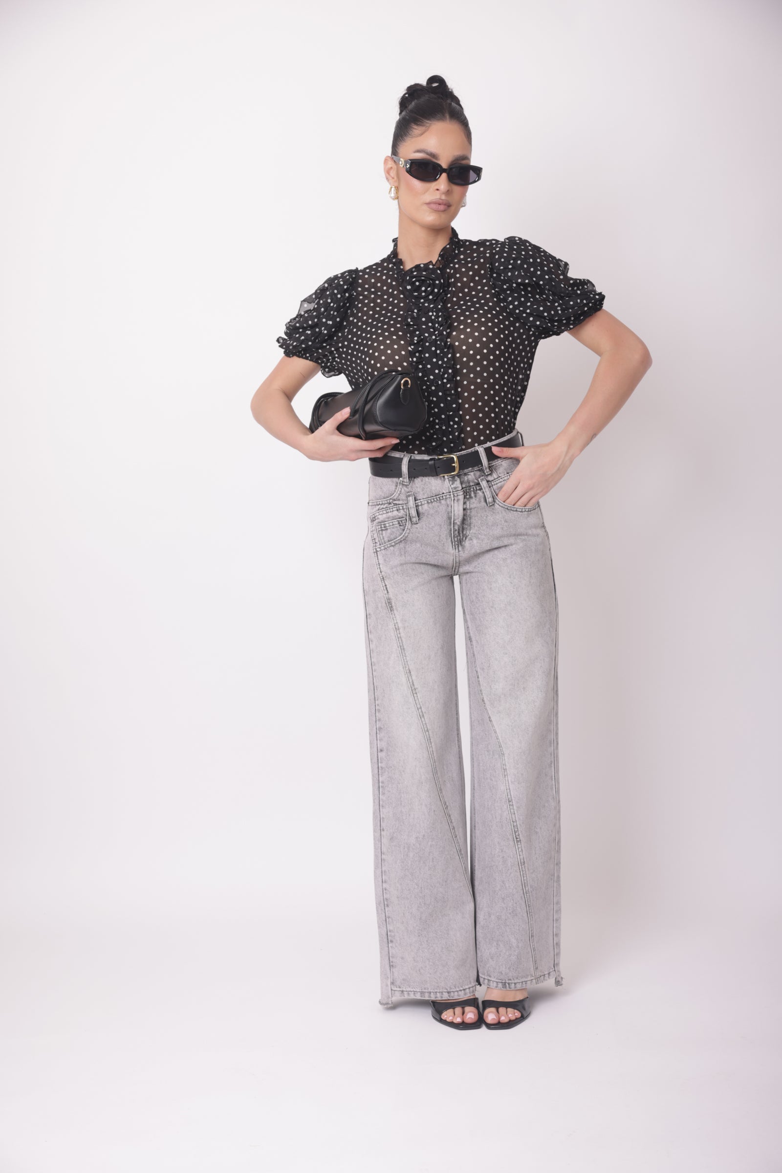 Jeans New York denim grigio|Colore:Denim grigio