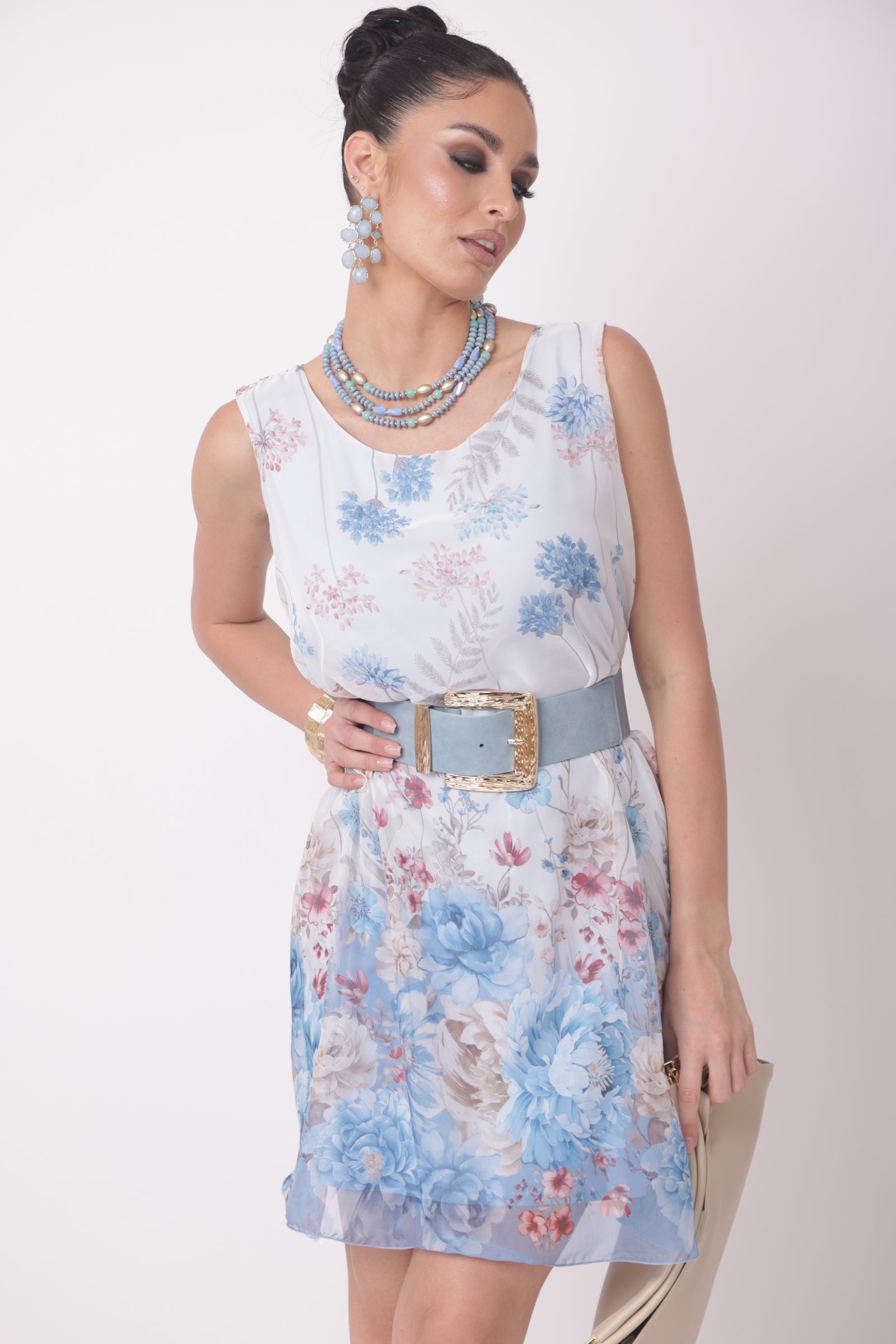 Abito Sky celeste|Colore:Celeste