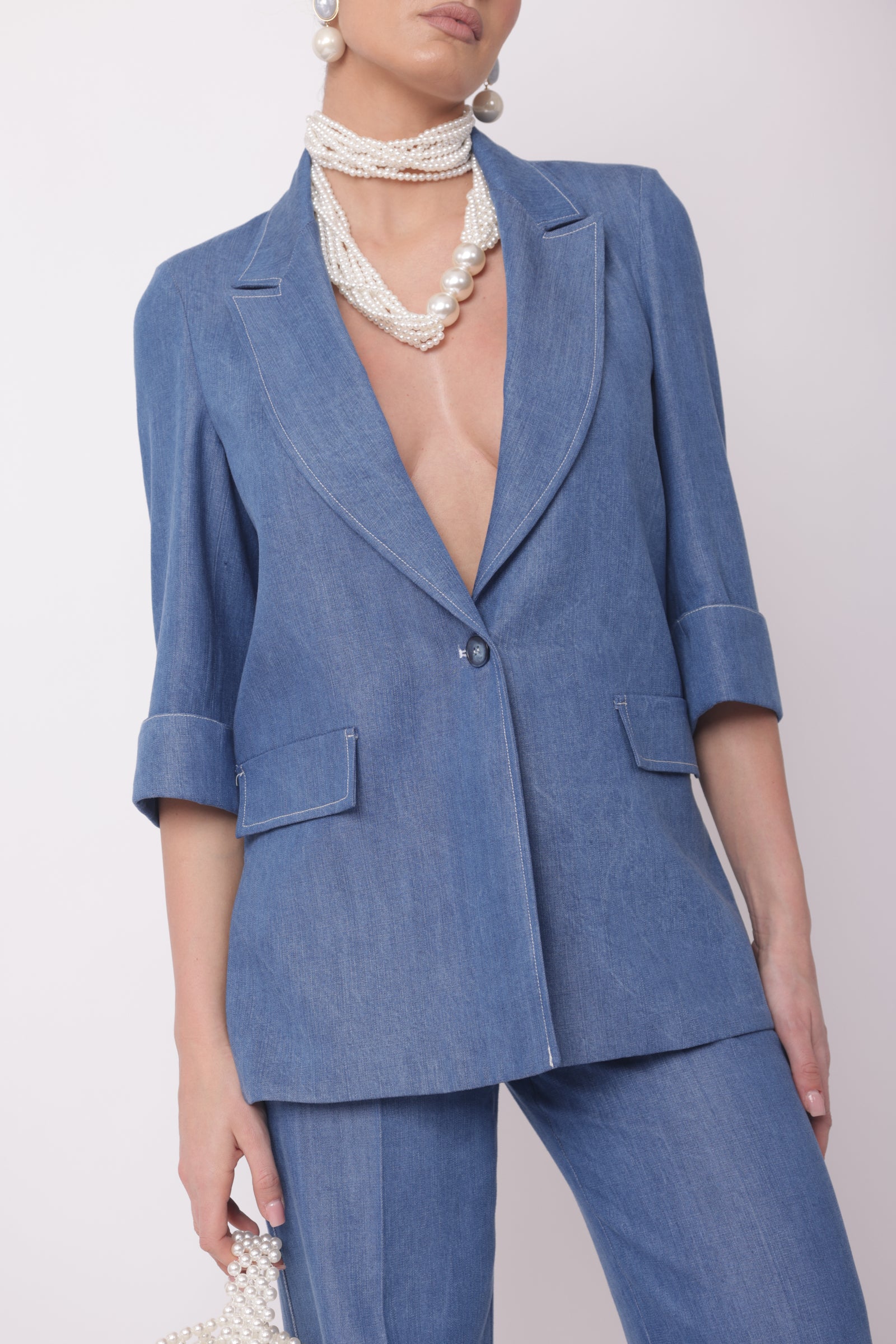 Giacca Taylor denim|Colore:Denim