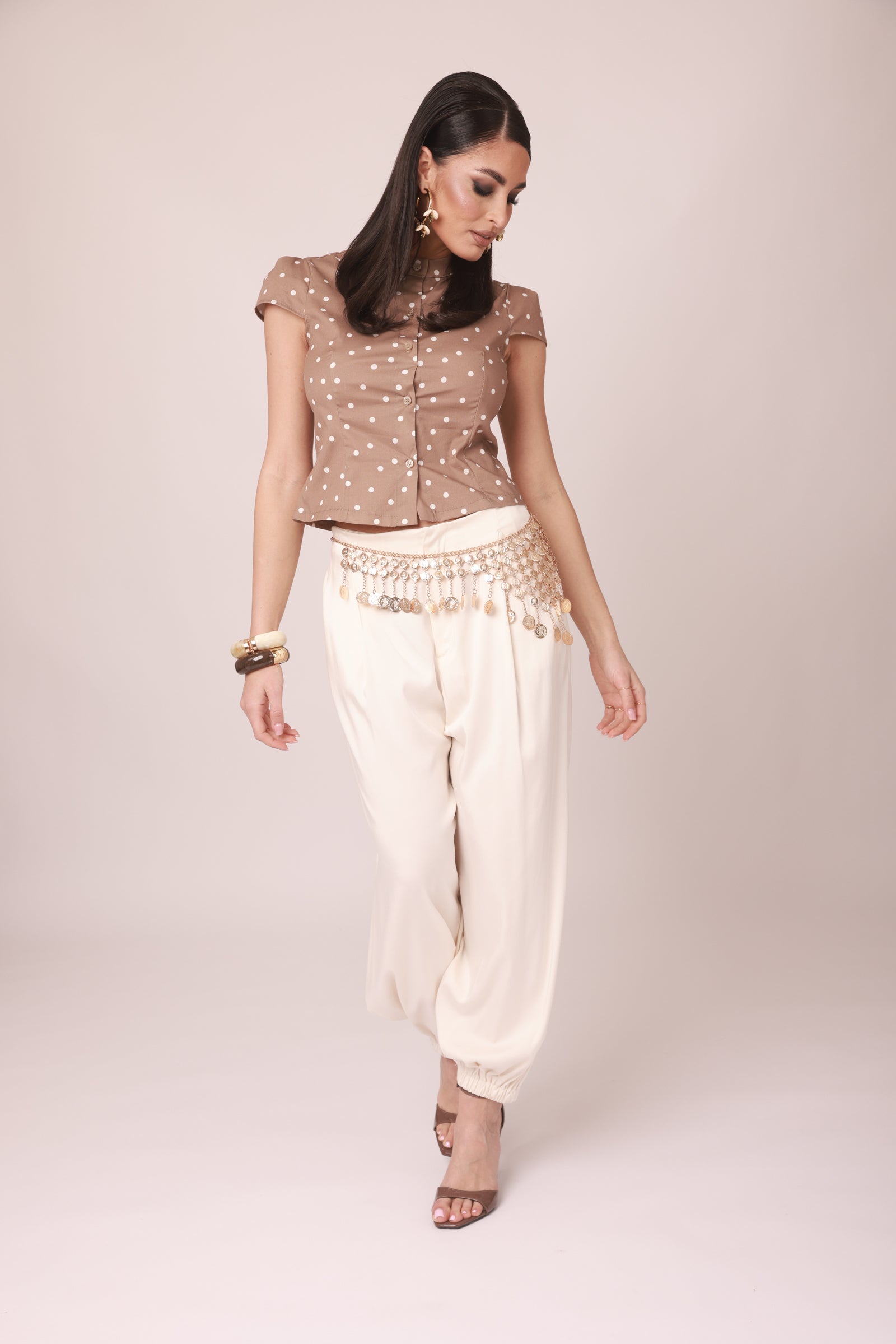 Pantalone Morgana panna|Colore:Panna