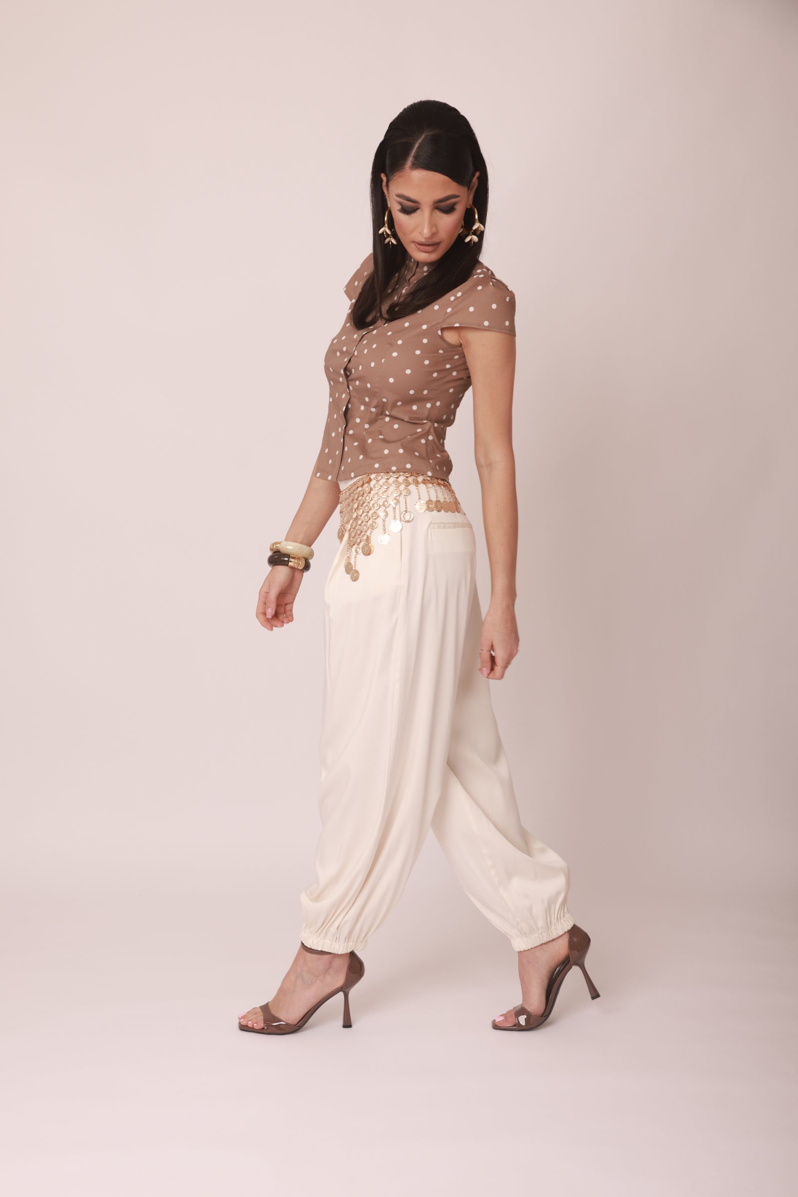 Pantalone Morgana panna|Colore:Panna