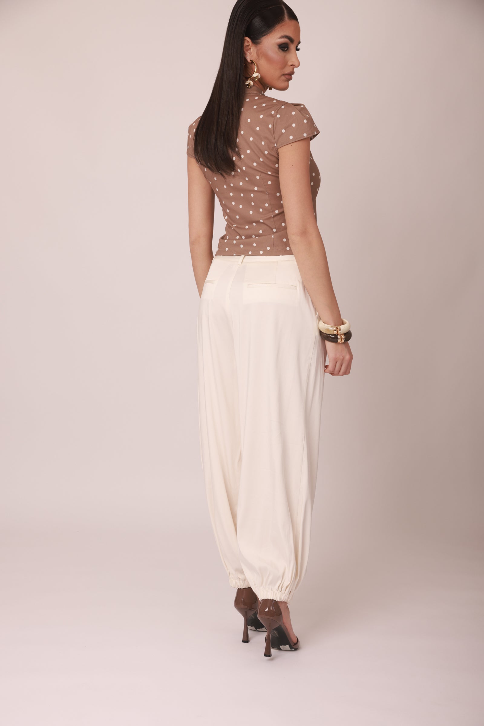 Pantalone Morgana panna|Colore:Panna