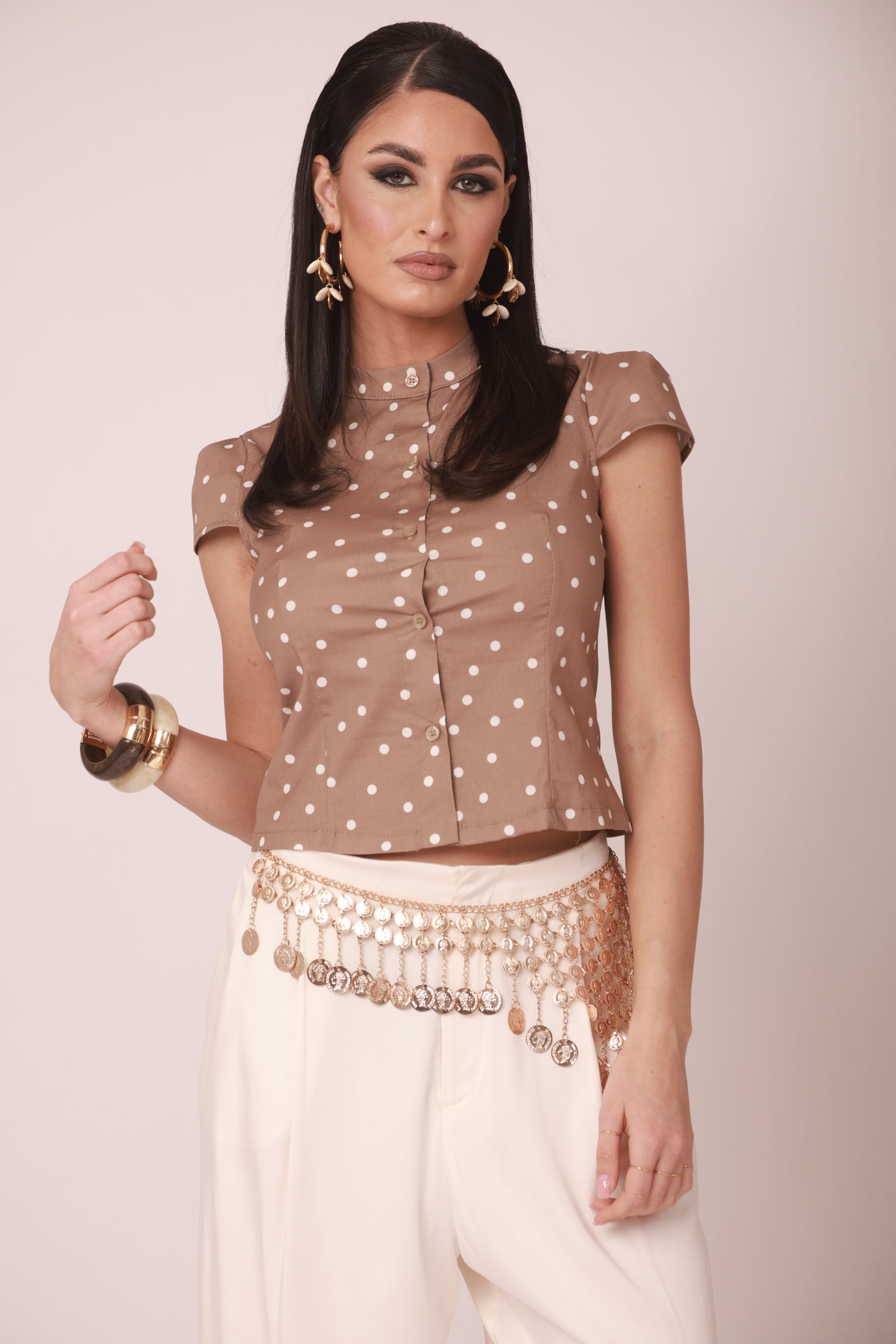 Camicia Vanity fango|Colore:Fango