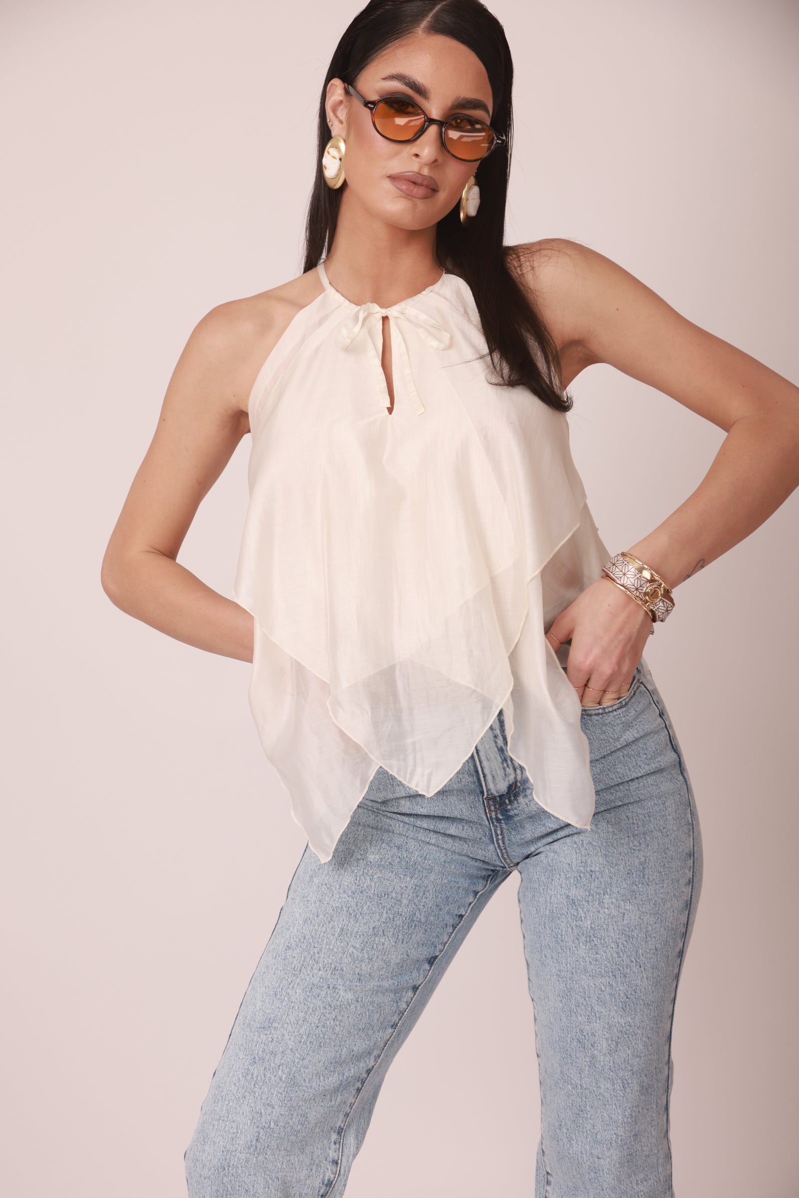 Blusa Ariel panna|Colore:Panna