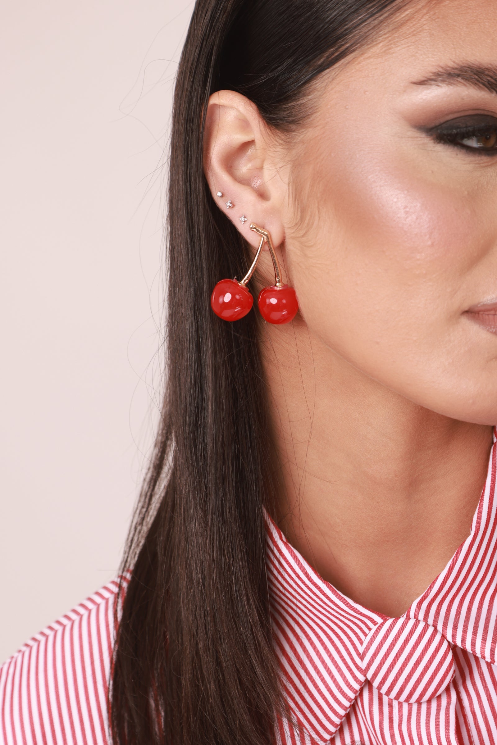 Orecchini Cherry rosso|Colore:Rosso