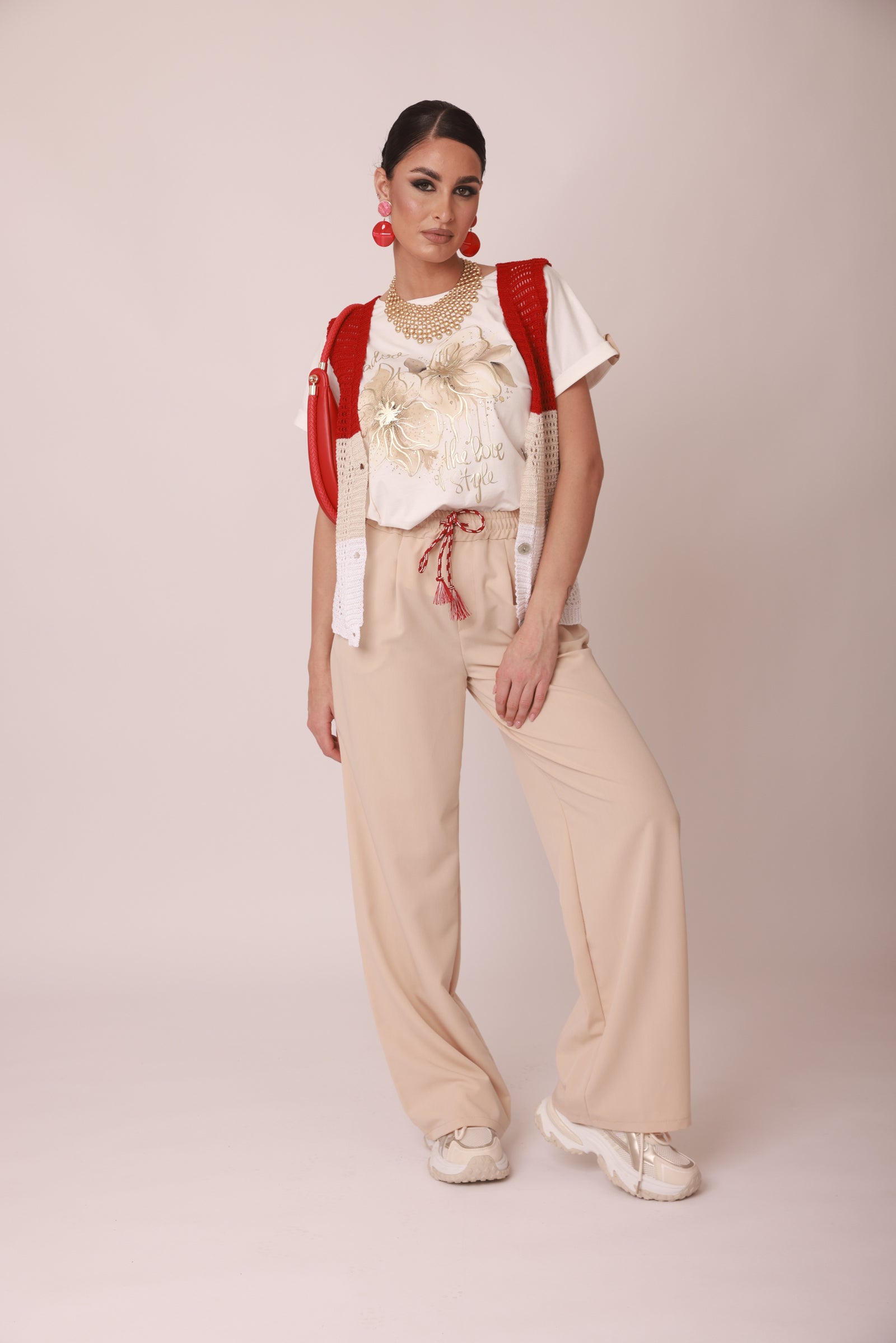 Pantalone Tessa beige chiaro|Colore:Beige chiaro