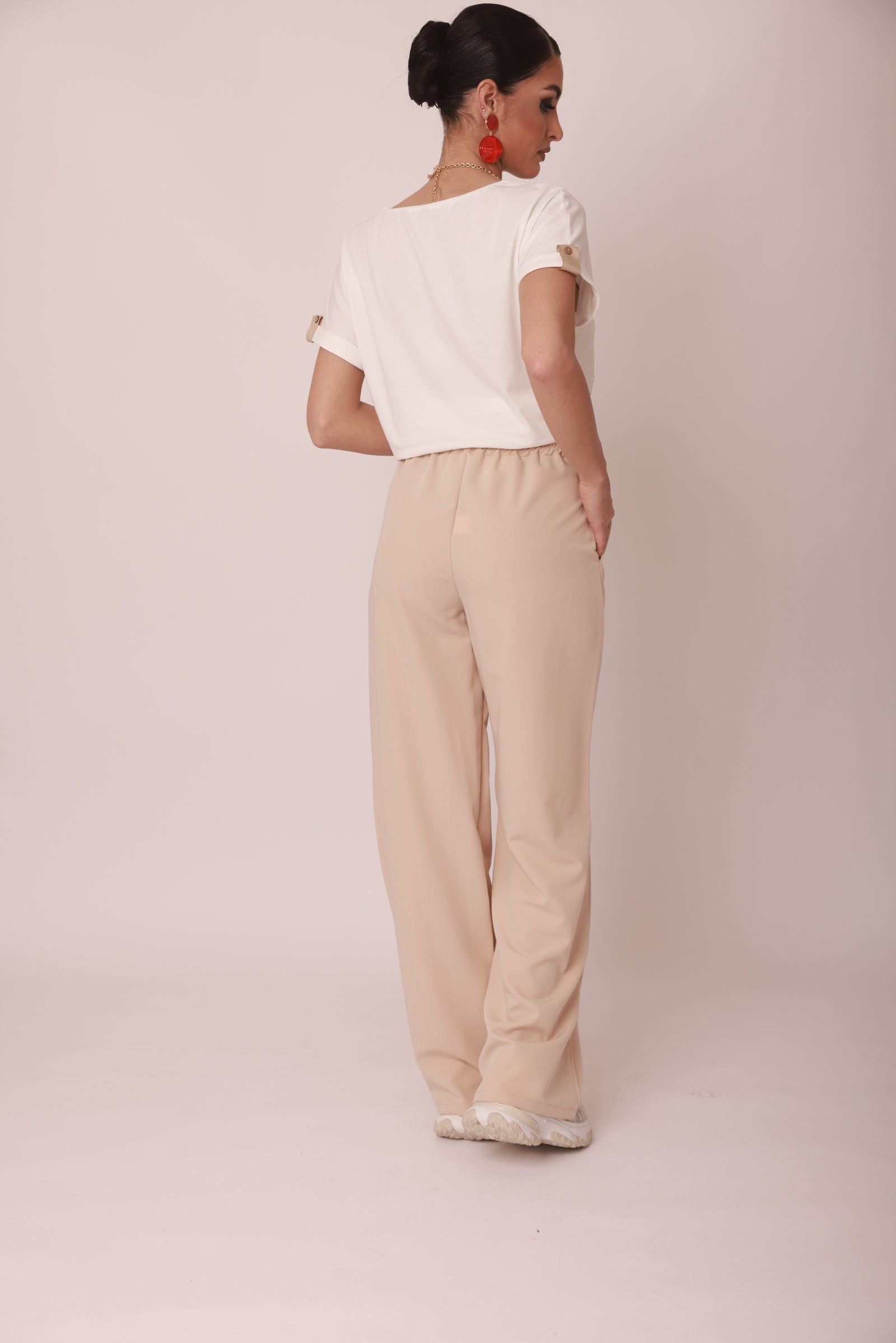 Pantalone Tessa beige chiaro|Colore:Beige chiaro