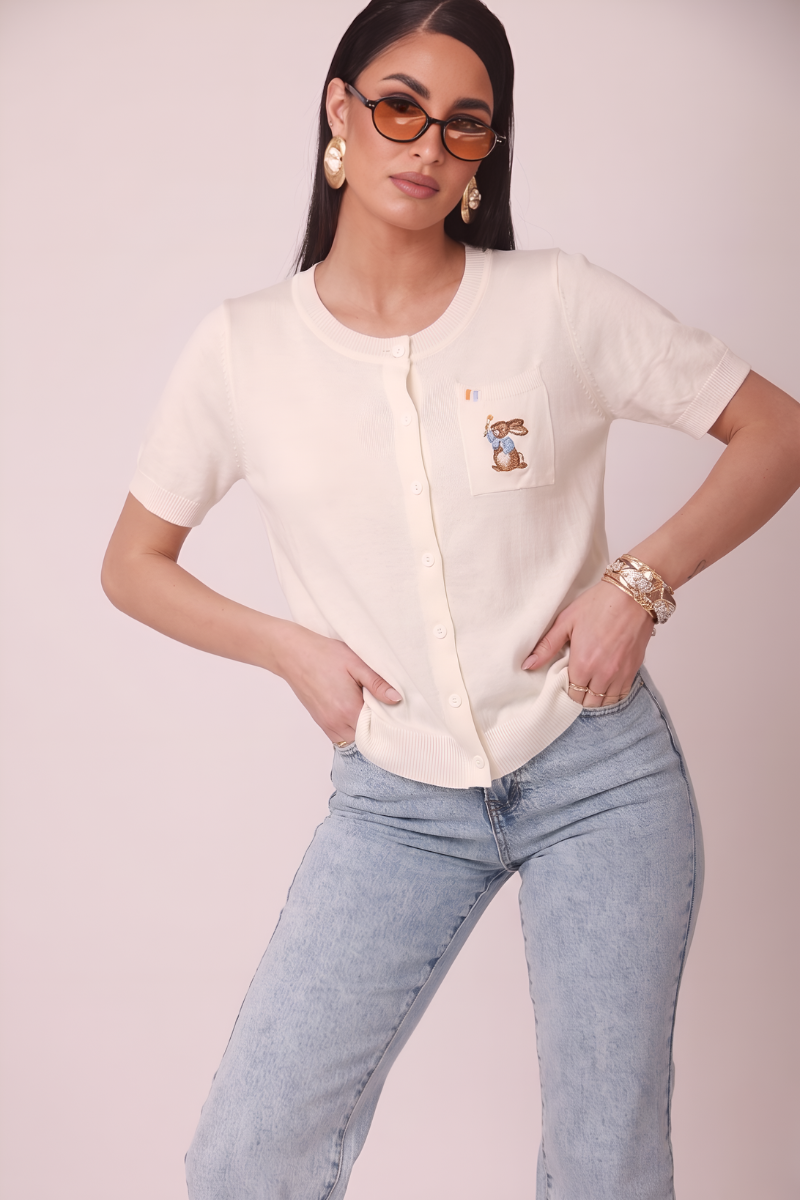 Cardigan Mini Rabbit bianco|Colore:Bianco