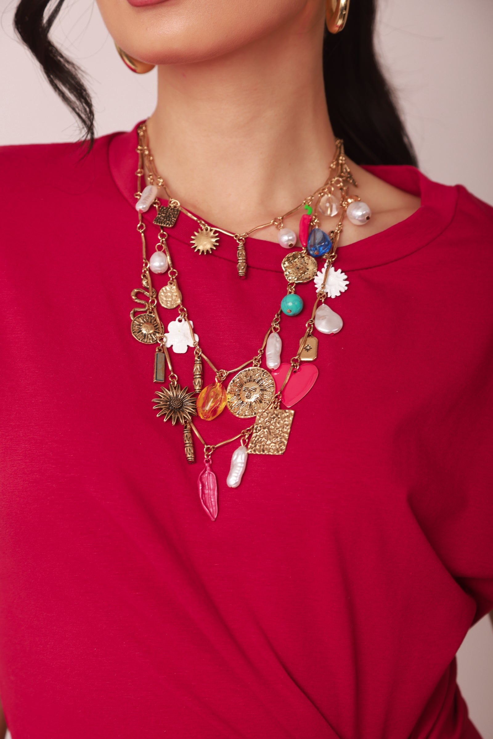 Collana Esmeralda multicolore|Colore:Multicolore