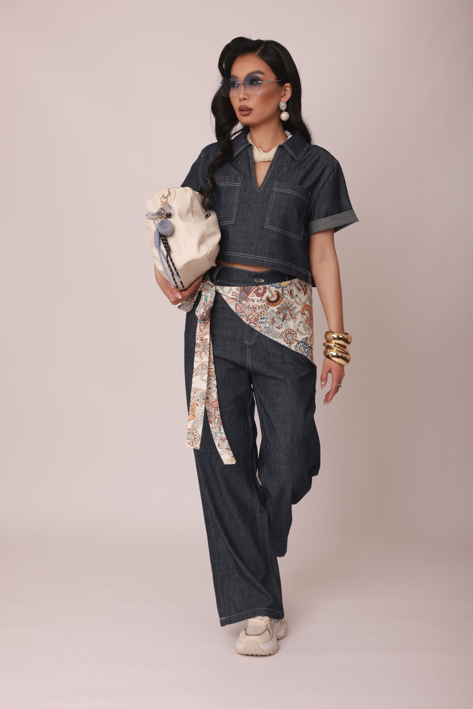 Coordinato Britney denim|Colore:Denim