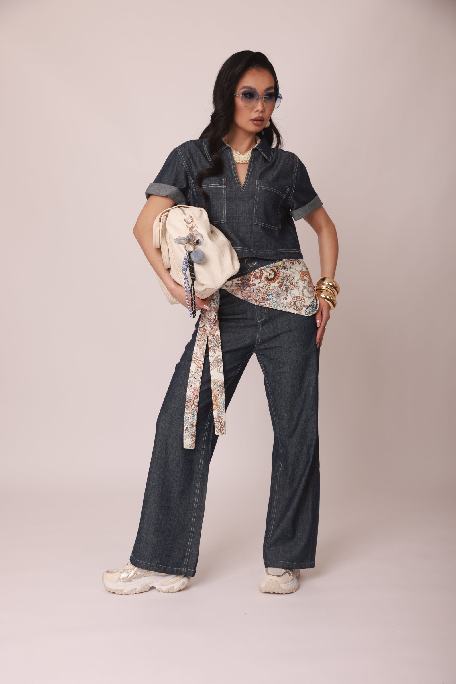 Coordinato Britney denim|Colore:Denim