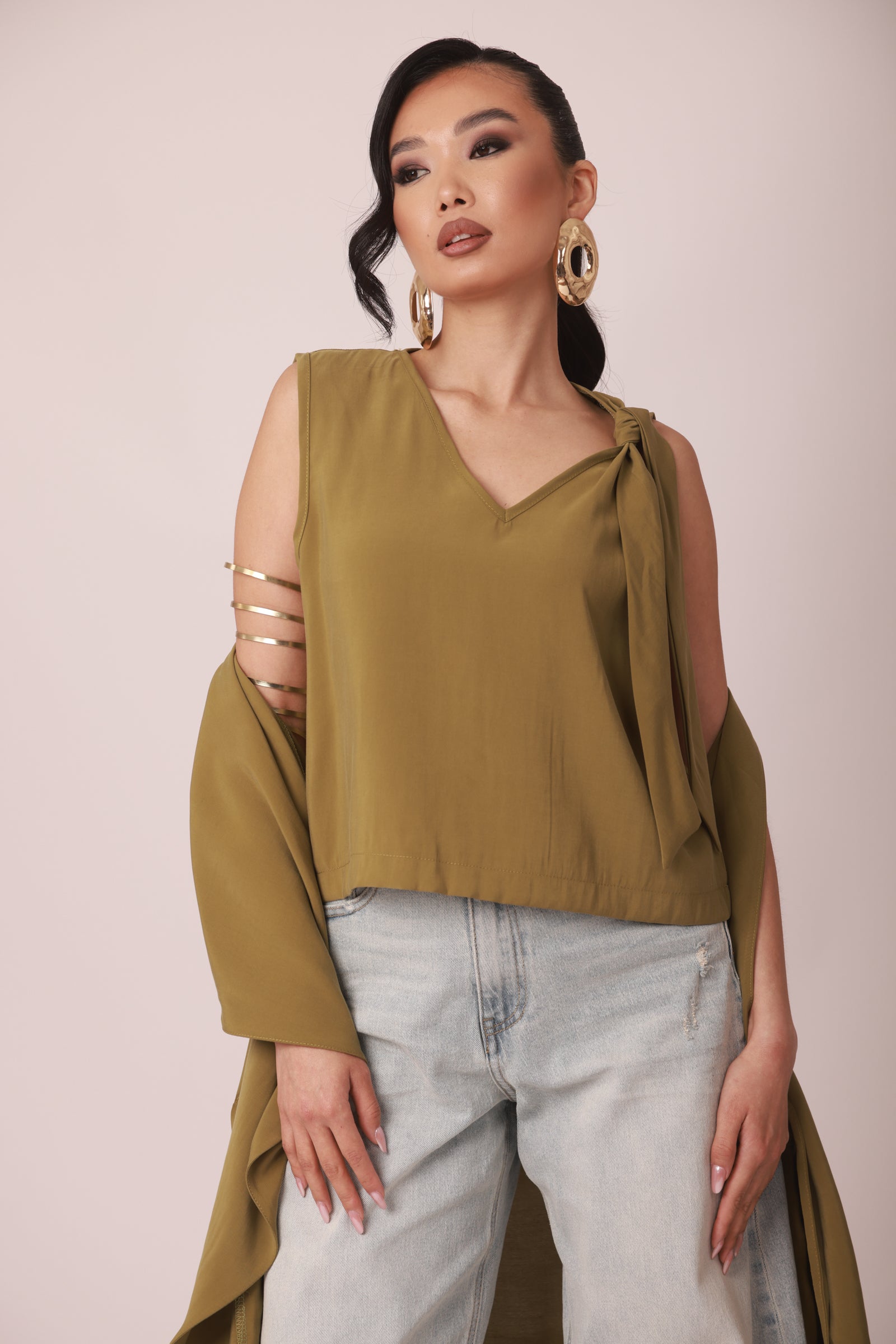 Blusa Con Fiocco verde mela|Colore:Verde mela
