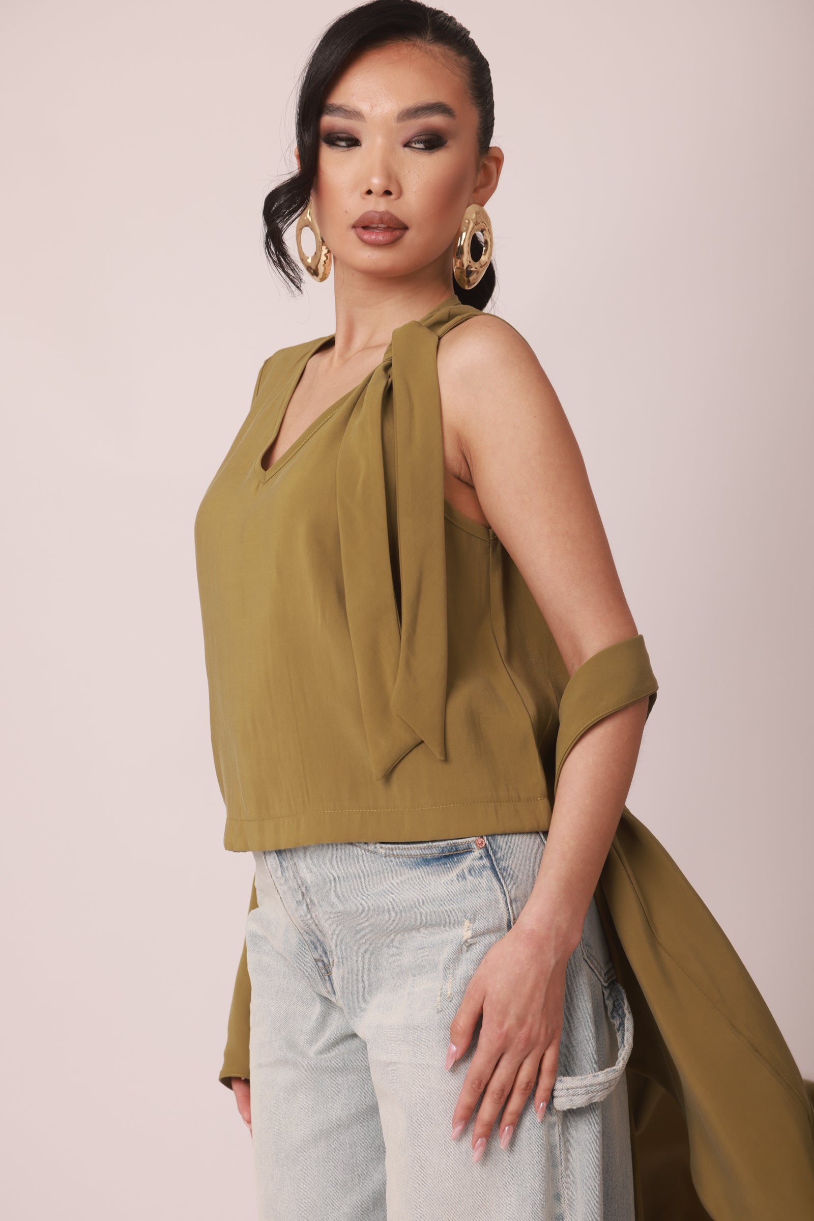 Blusa Con Fiocco verde mela|Colore:Verde mela