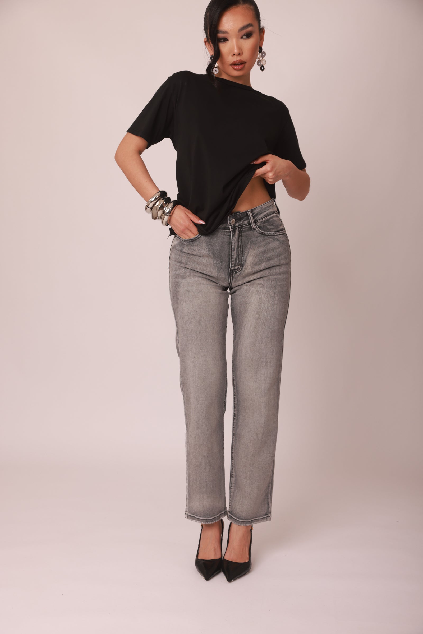 Jeans Berlino denim grigio|Colore:Denim grigio