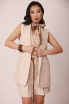 Gilet Beatrice gesso|Colore:Gesso