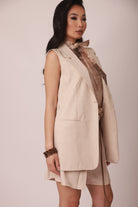 Gilet Beatrice gesso|Colore:Gesso