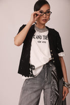 Cardigan Ambra nero|Colore:Nero