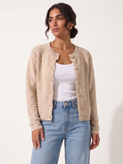 Cardigan Jewels beige|Colore:Beige