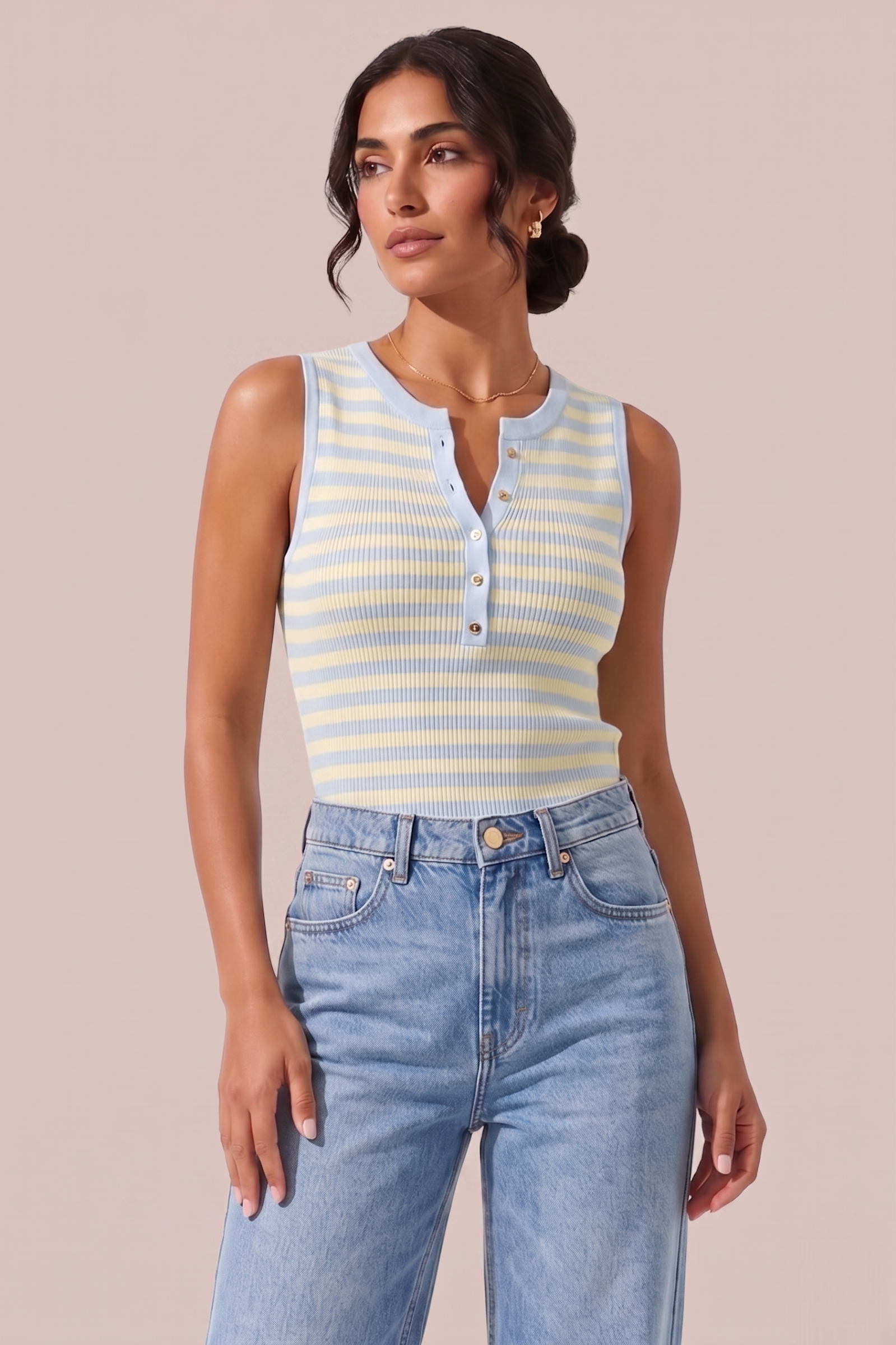 Top Mindy celeste|Colore:Celeste