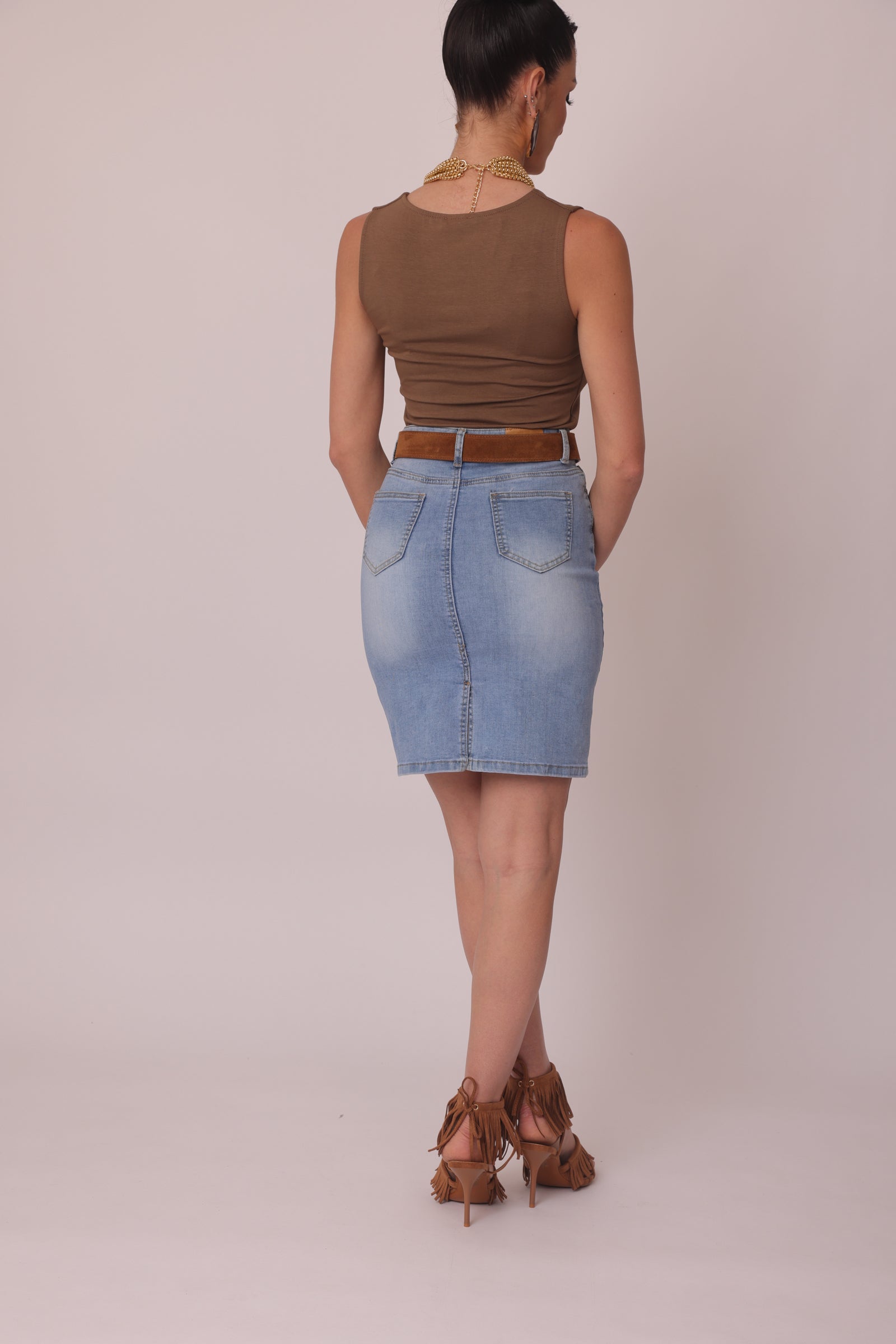 Gonna Grace denim chiaro|Colore:Denim chiaro