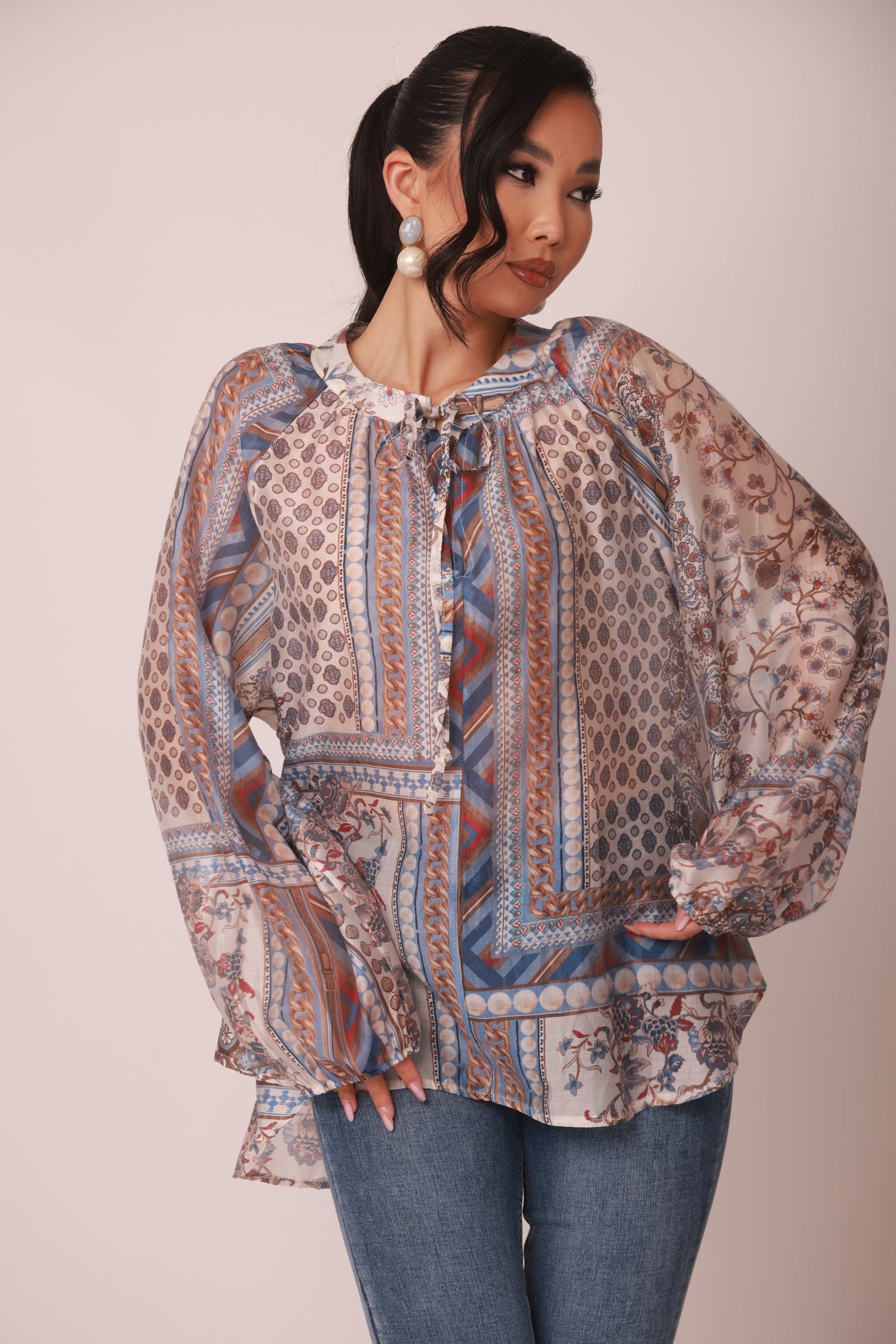 Blusa Maiori avion|Colore:Avion