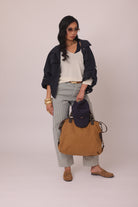 Pantalone Righe blu|Colore:Blu