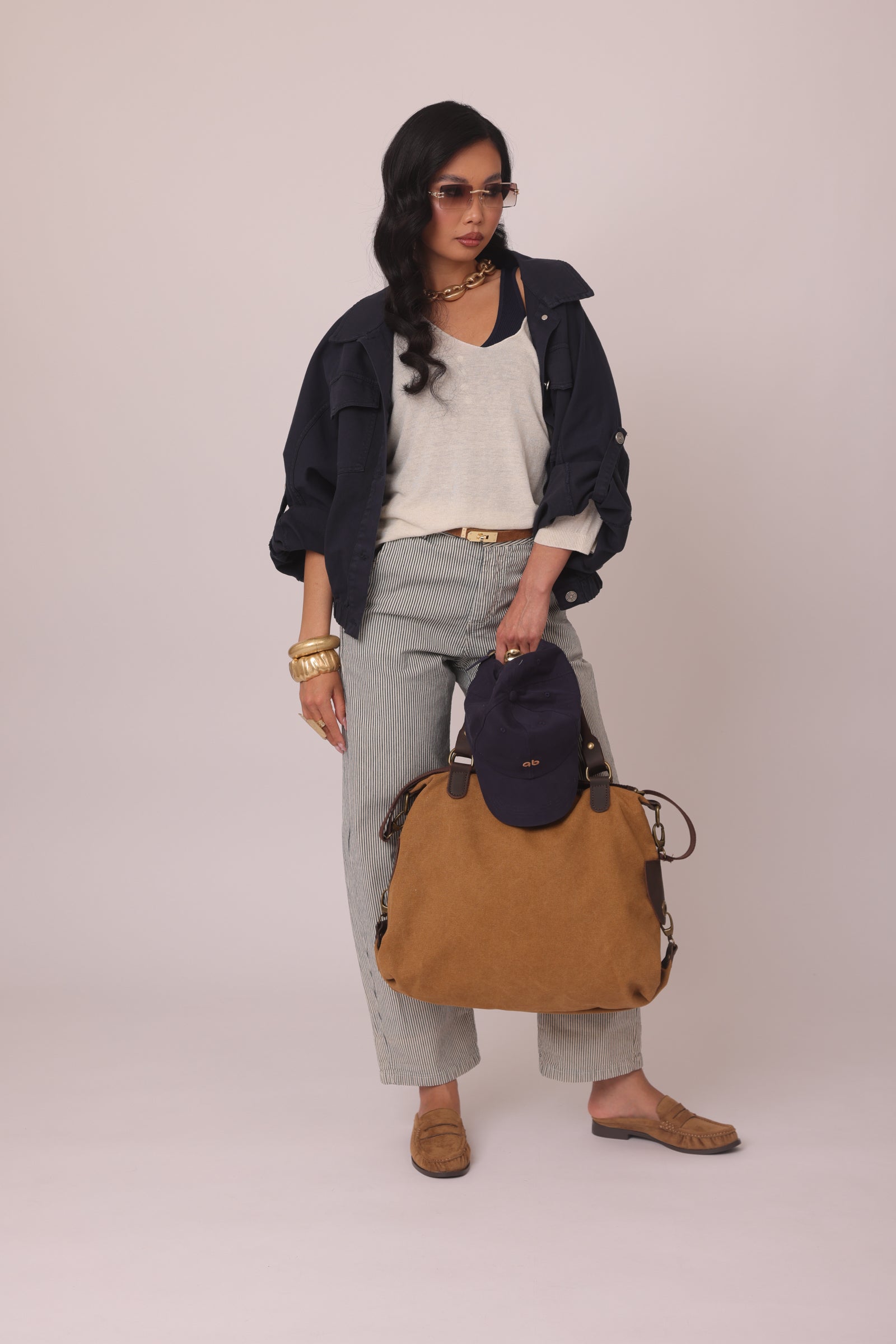 Pantalone Righe blu|Colore:Blu