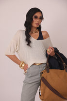 Maglia Cindy gesso|Colore:Gesso