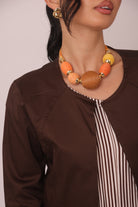 Collana Sfere arancione|Colore:Arancione