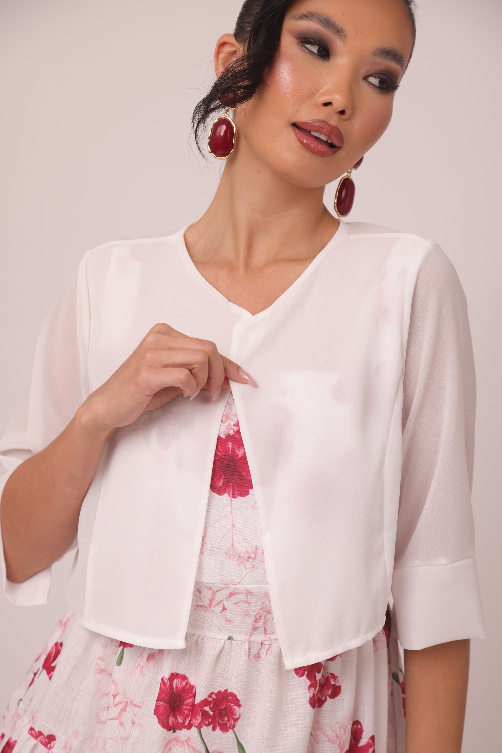 Bolerino Whitney bianco|Colore:Bianco