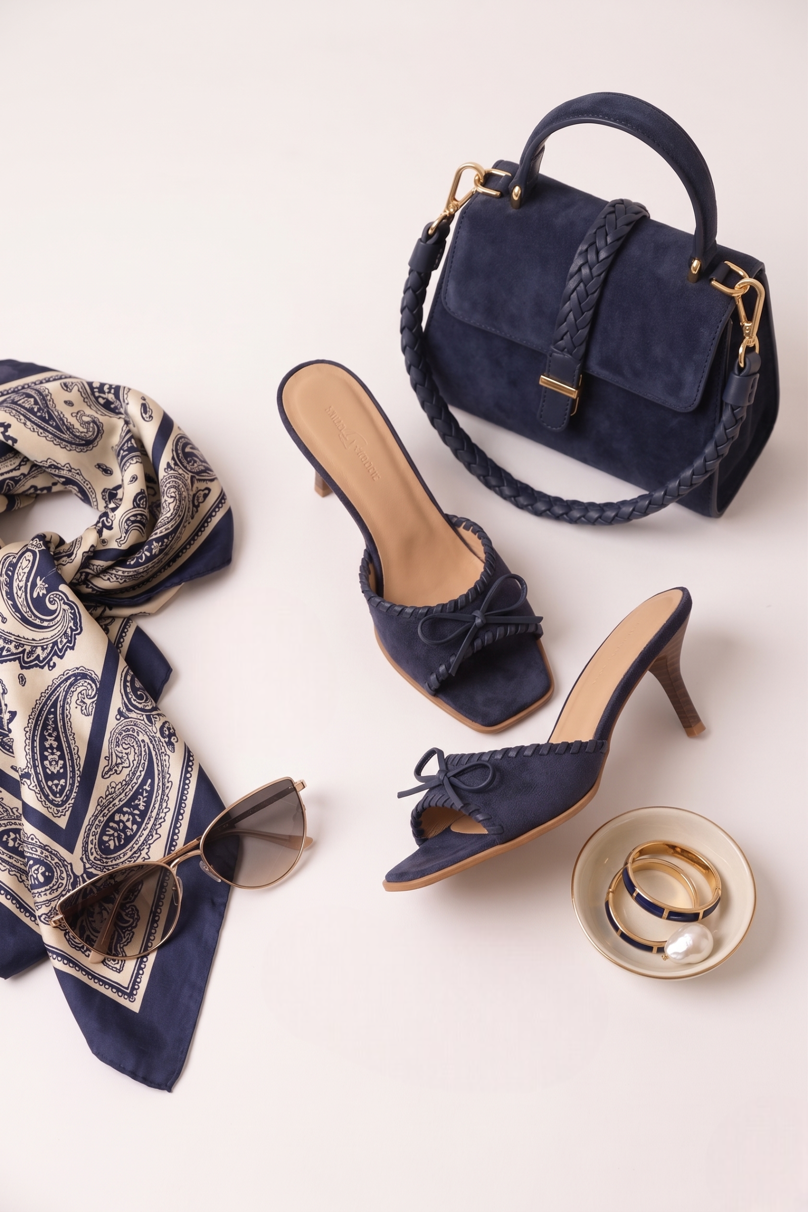 Sandalo Fiocco blu|Colore:Blu