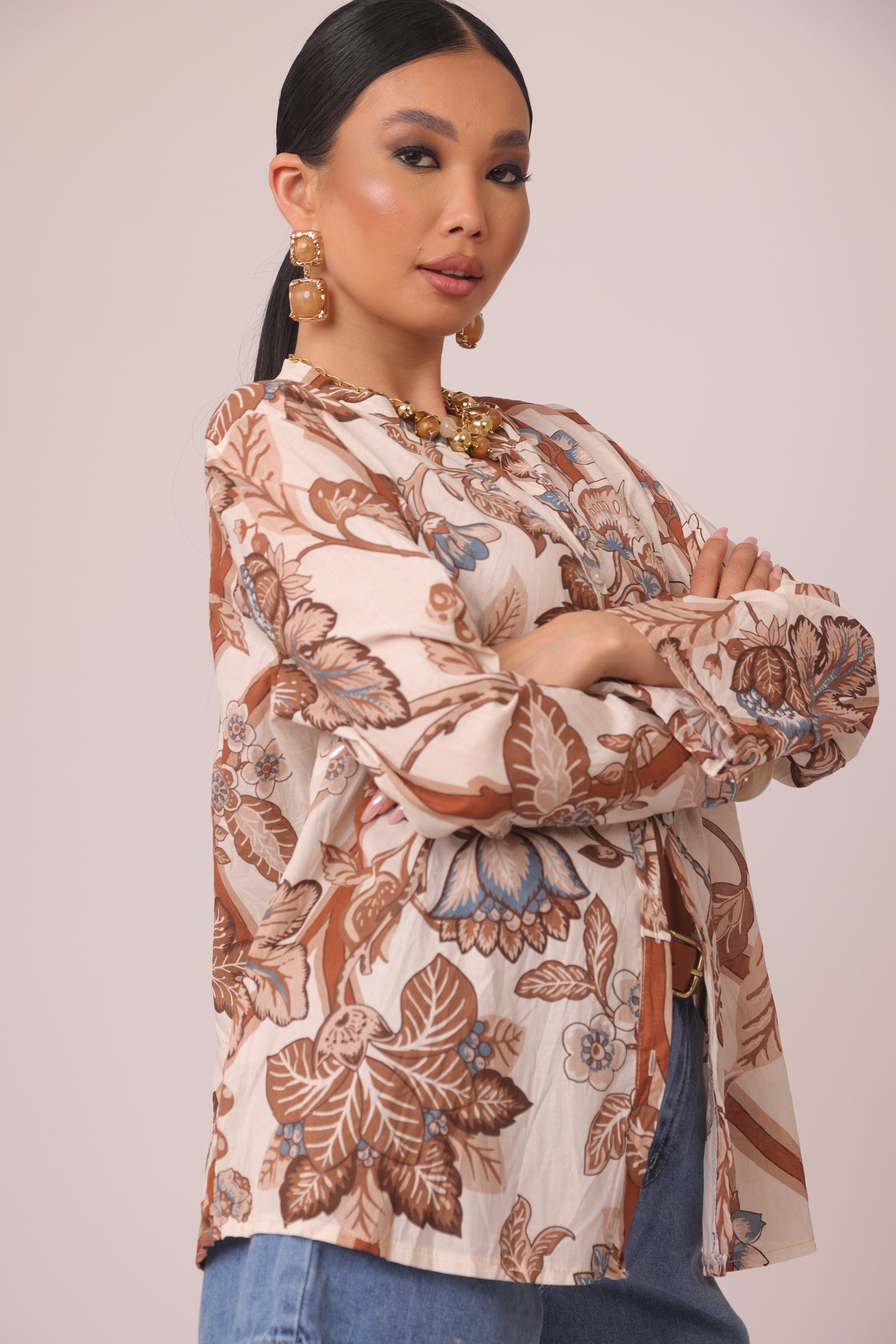 Camicia Lotus panna|Colore:Panna