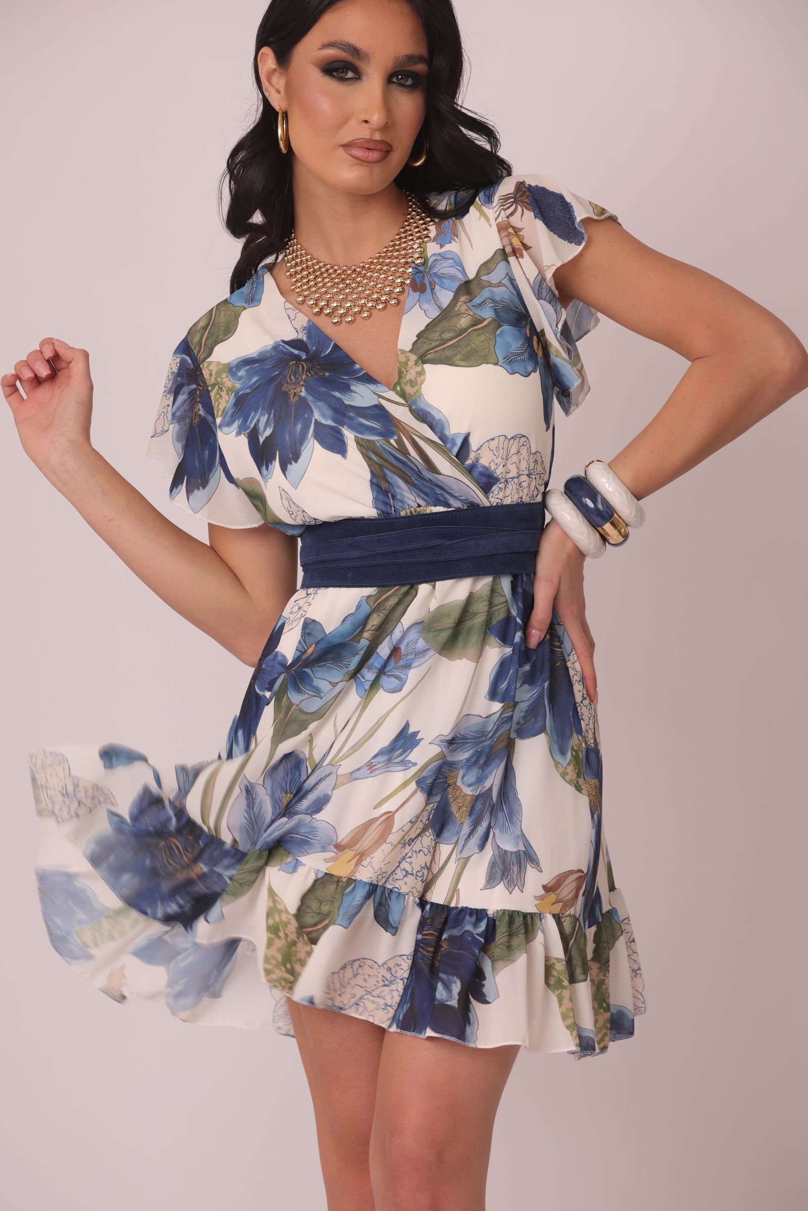 Abito Iris blu|Colore:Blu