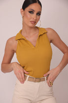Canotta Sally ocra|Colore:Ocra