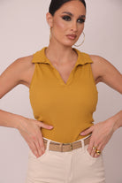 Canotta Sally ocra|Colore:Ocra