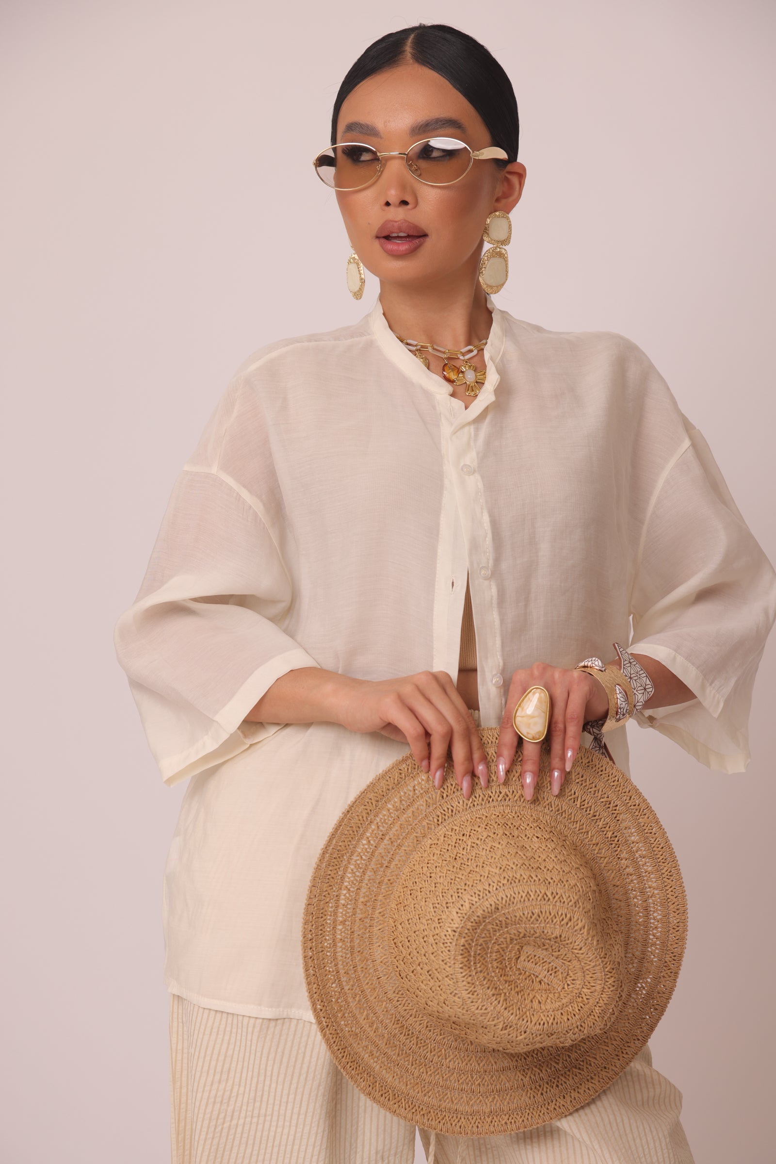Camicia Ariel panna|Colore:Panna