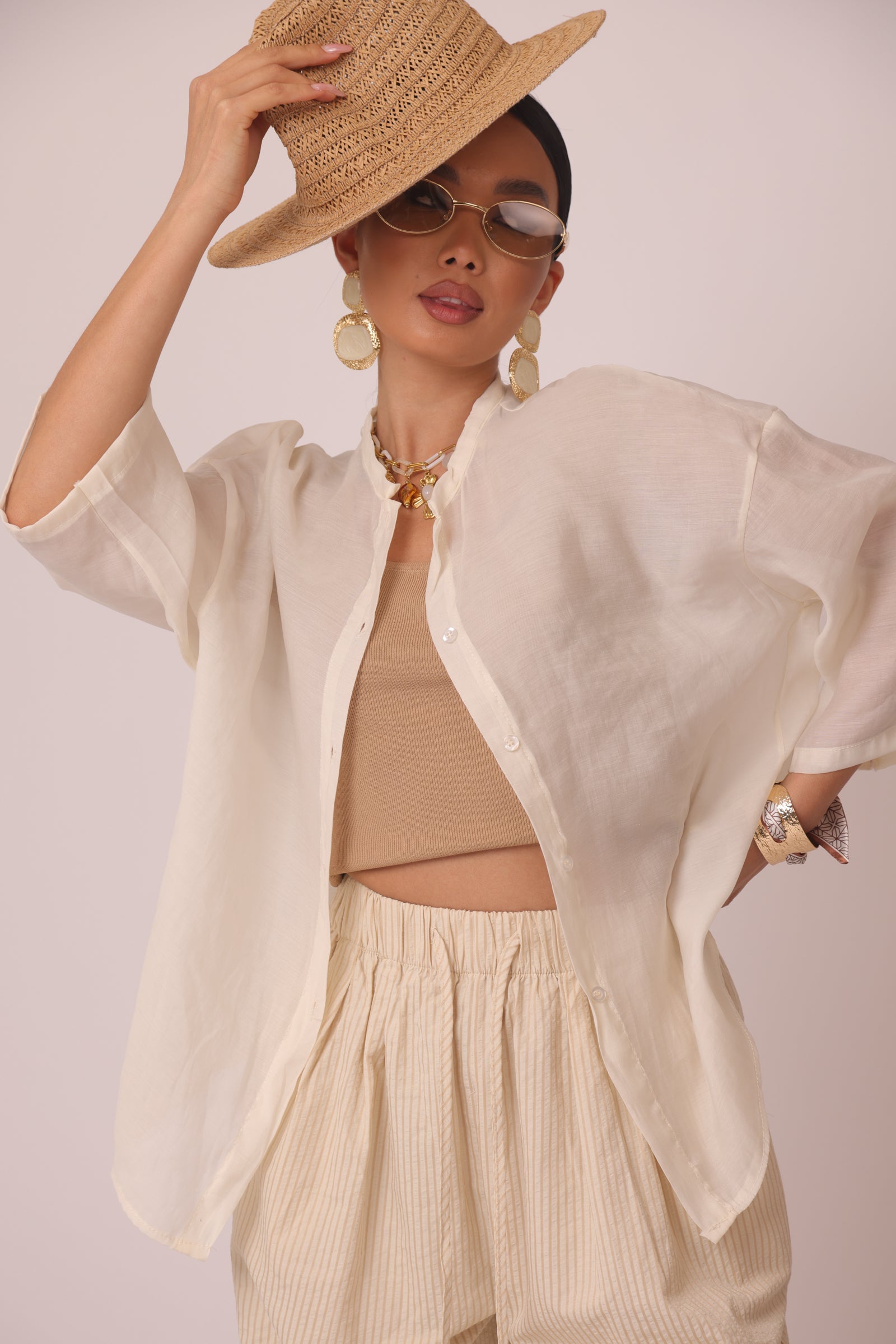 Camicia Ariel panna|Colore:Panna