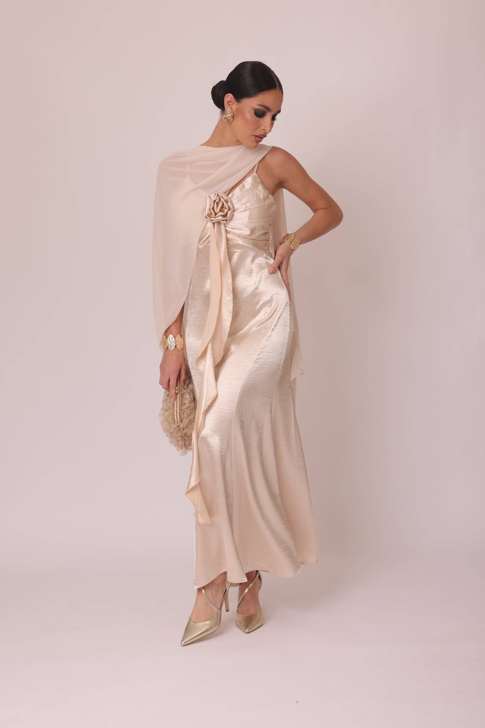 Abito Beautiful Firenze champagne|Colore:Champagne