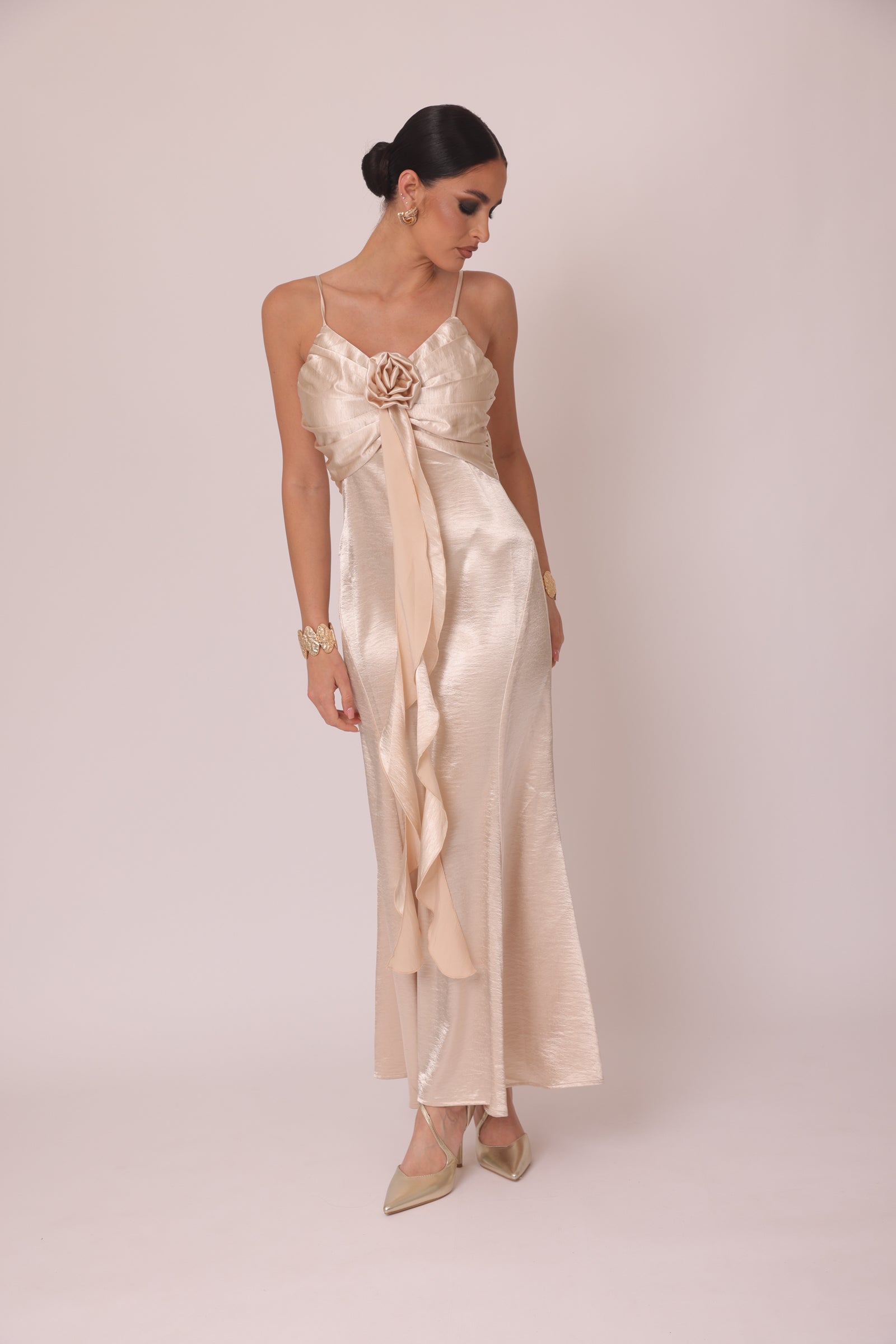Abito Beautiful Firenze champagne|Colore:Champagne
