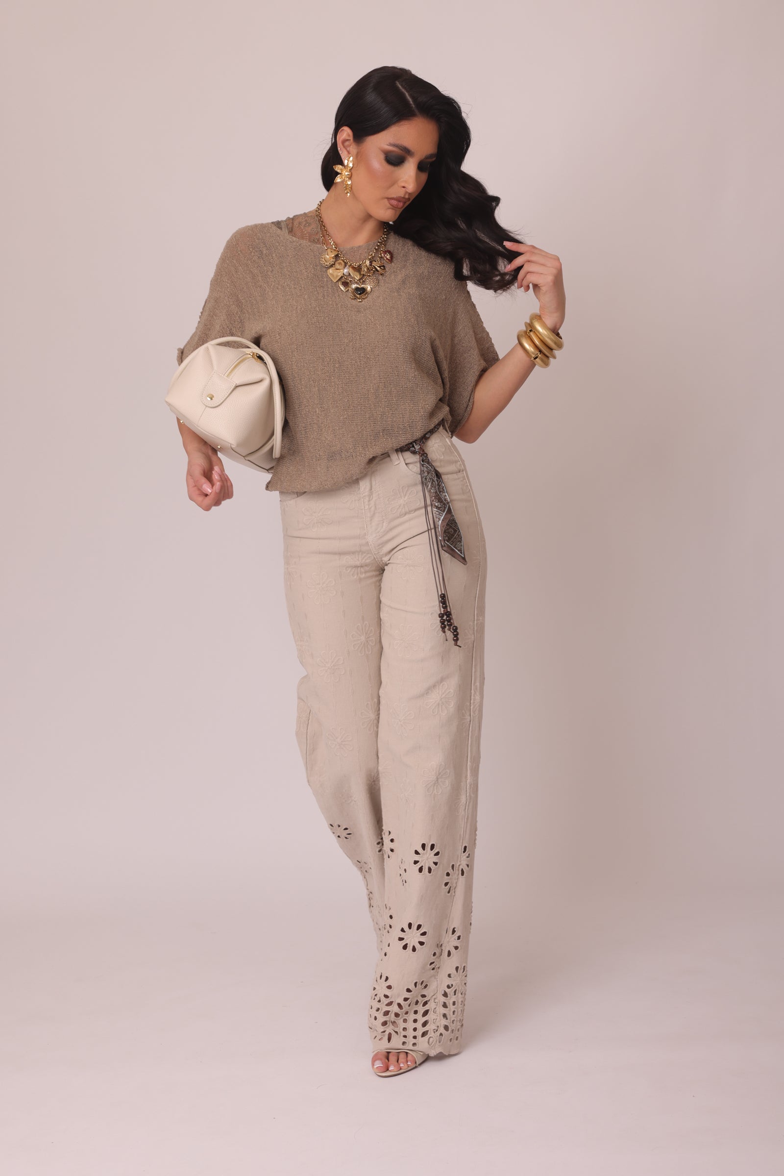 Pantalone Lulu beige|Colore:Beige